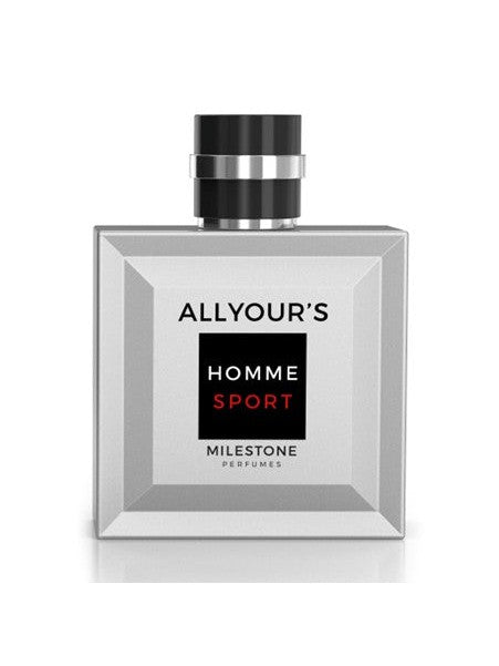 All Yours Homme Sport for Men Eau de Parfum 100ml - for Him (Smells like Allure Sport)