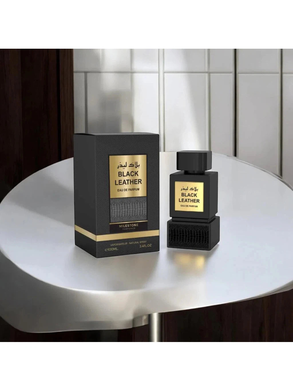 Black Leather Eau de Parfum 100ml - Unisex (Smells like Ombre Leather)