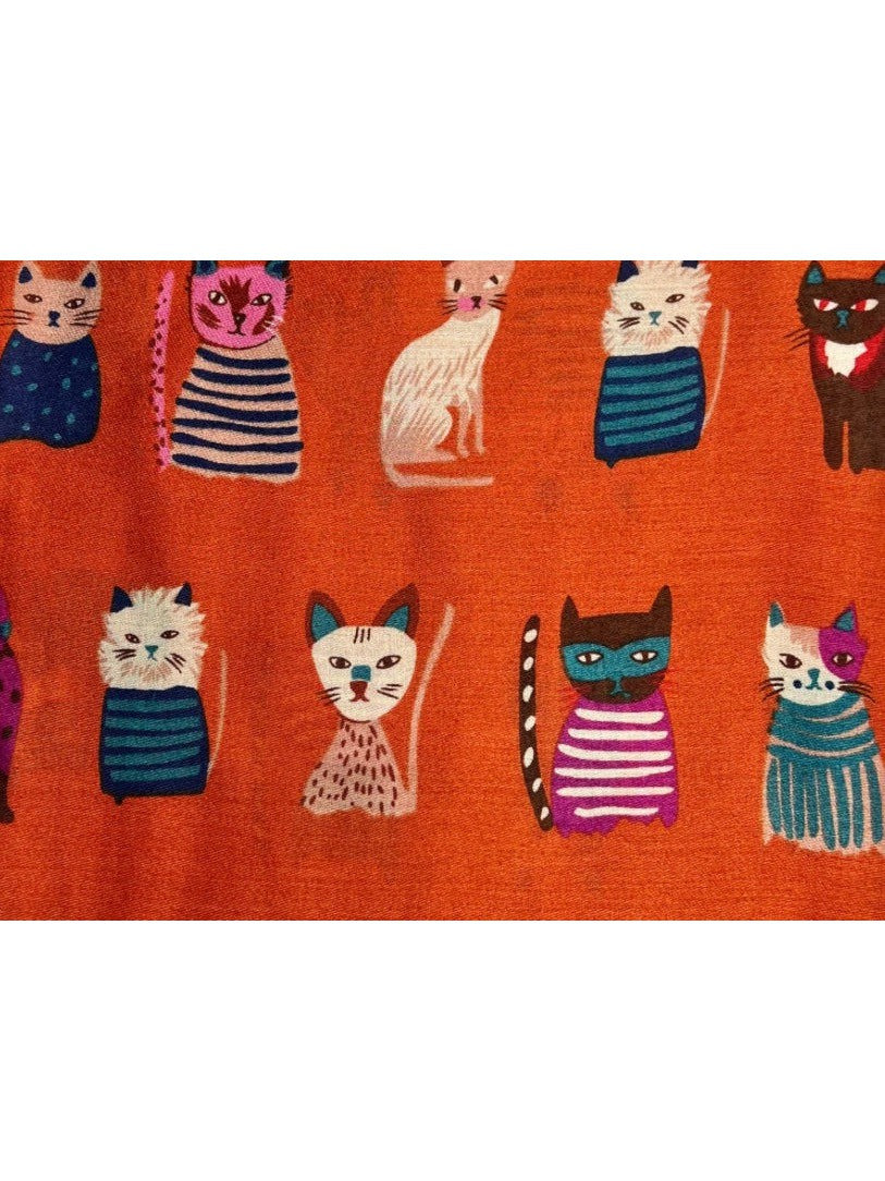 Crazy Cat Lovers Scarf - Various Colours