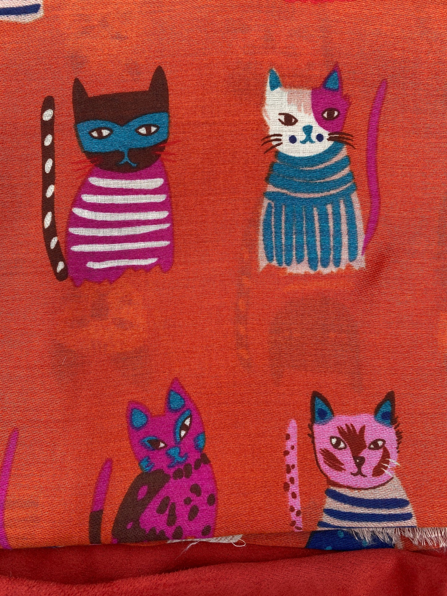 Crazy Cat Lovers Scarf - Various Colours