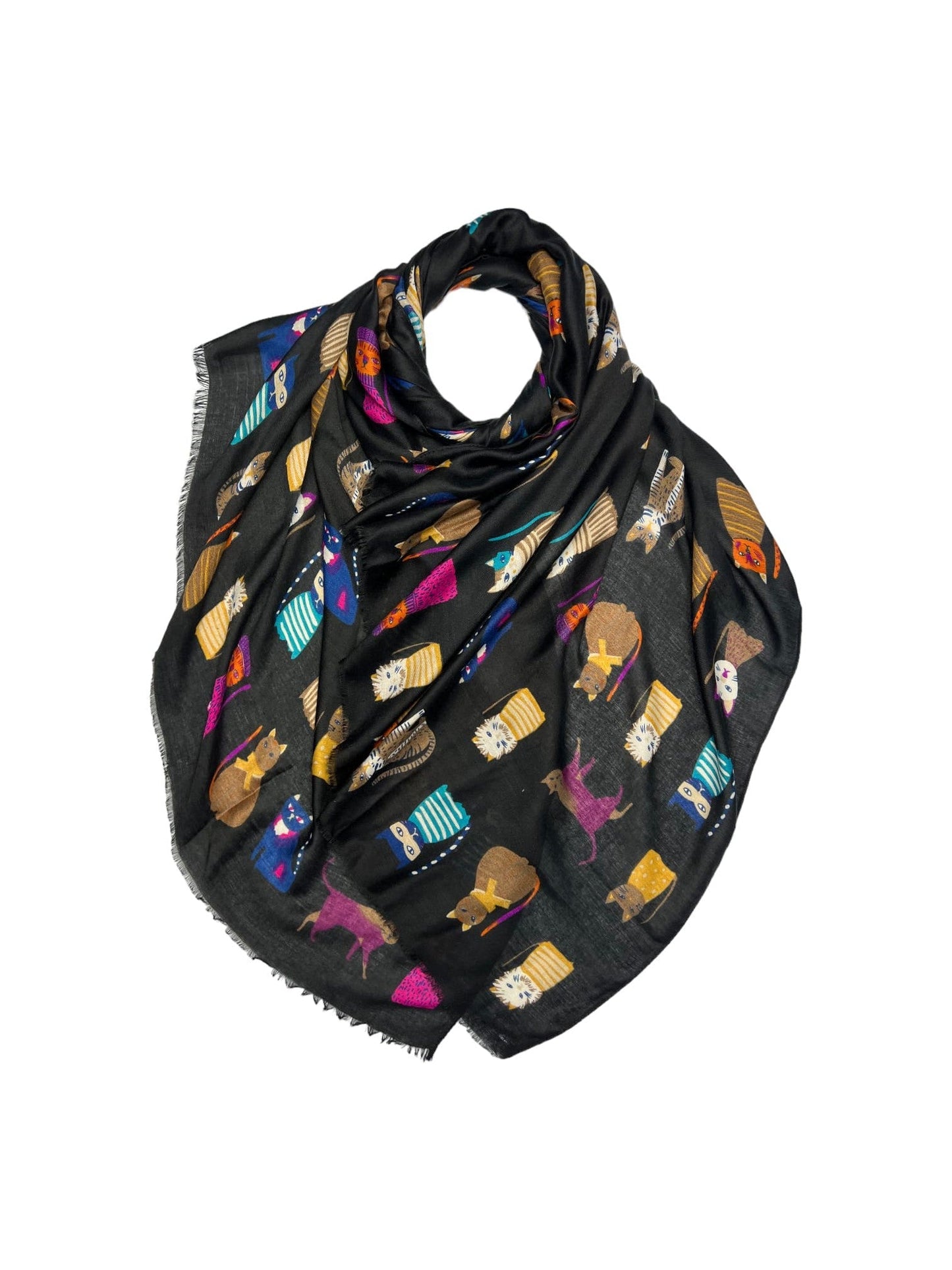 Crazy Cat Lovers Scarf - Various Colours