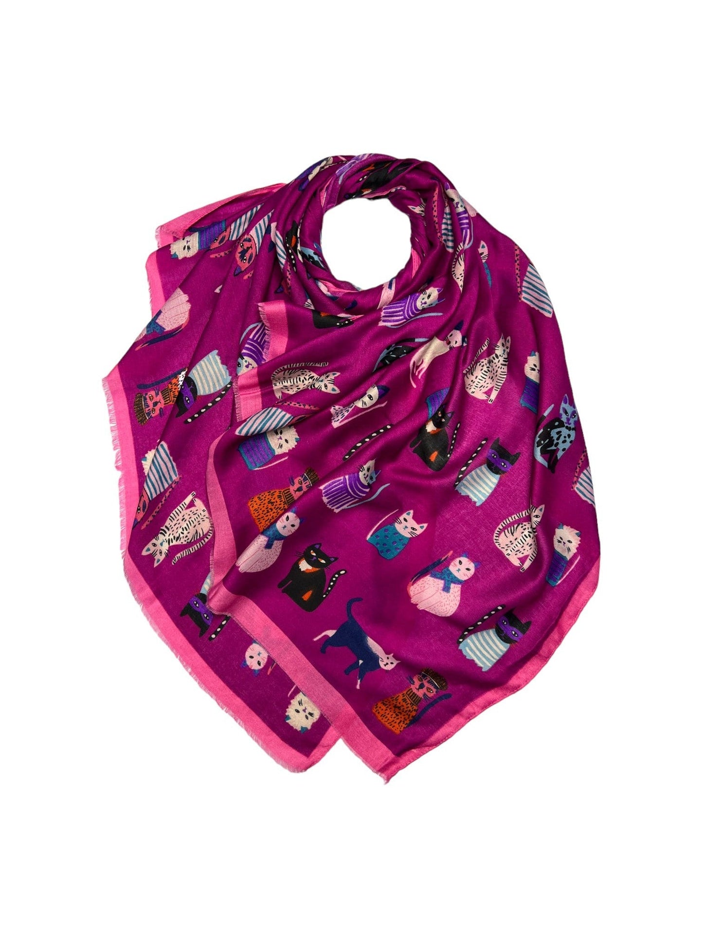 Crazy Cat Lovers Scarf - Various Colours