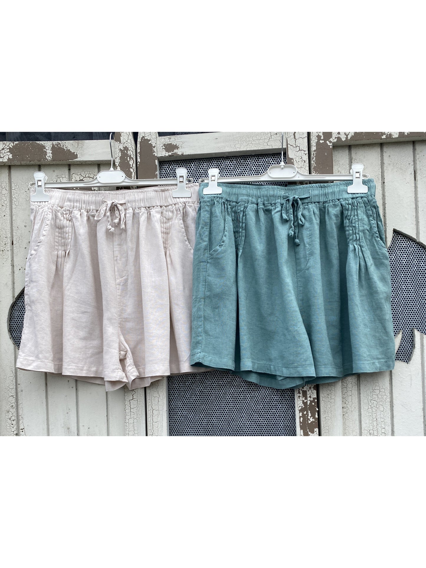 Ladies Lightweight Pleated Shorts Various Colours