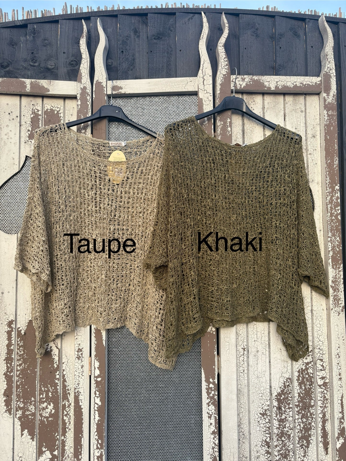 Ladies Popcorn Crochet Layering Top - Various Colours