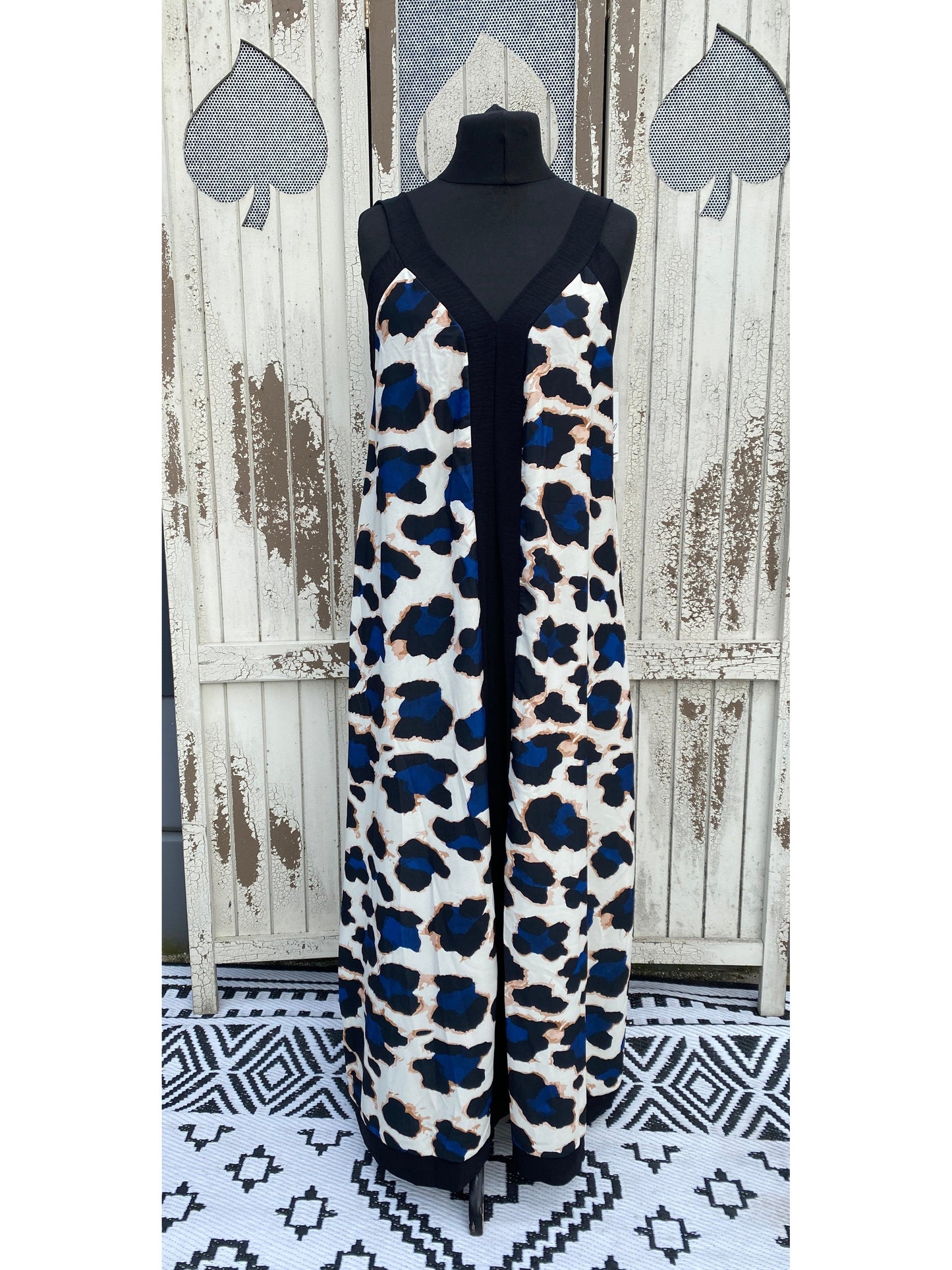 Made in Italy Animal Print Panel Maxi Dress Various Colours