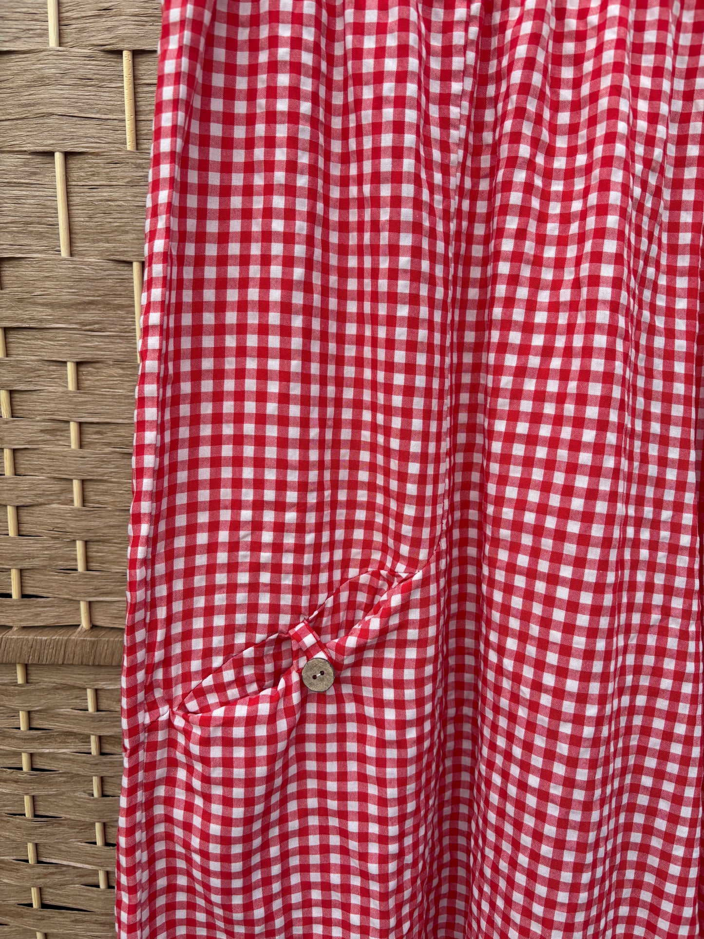 Made in Italy Barrel Leg Trousers - Gingham