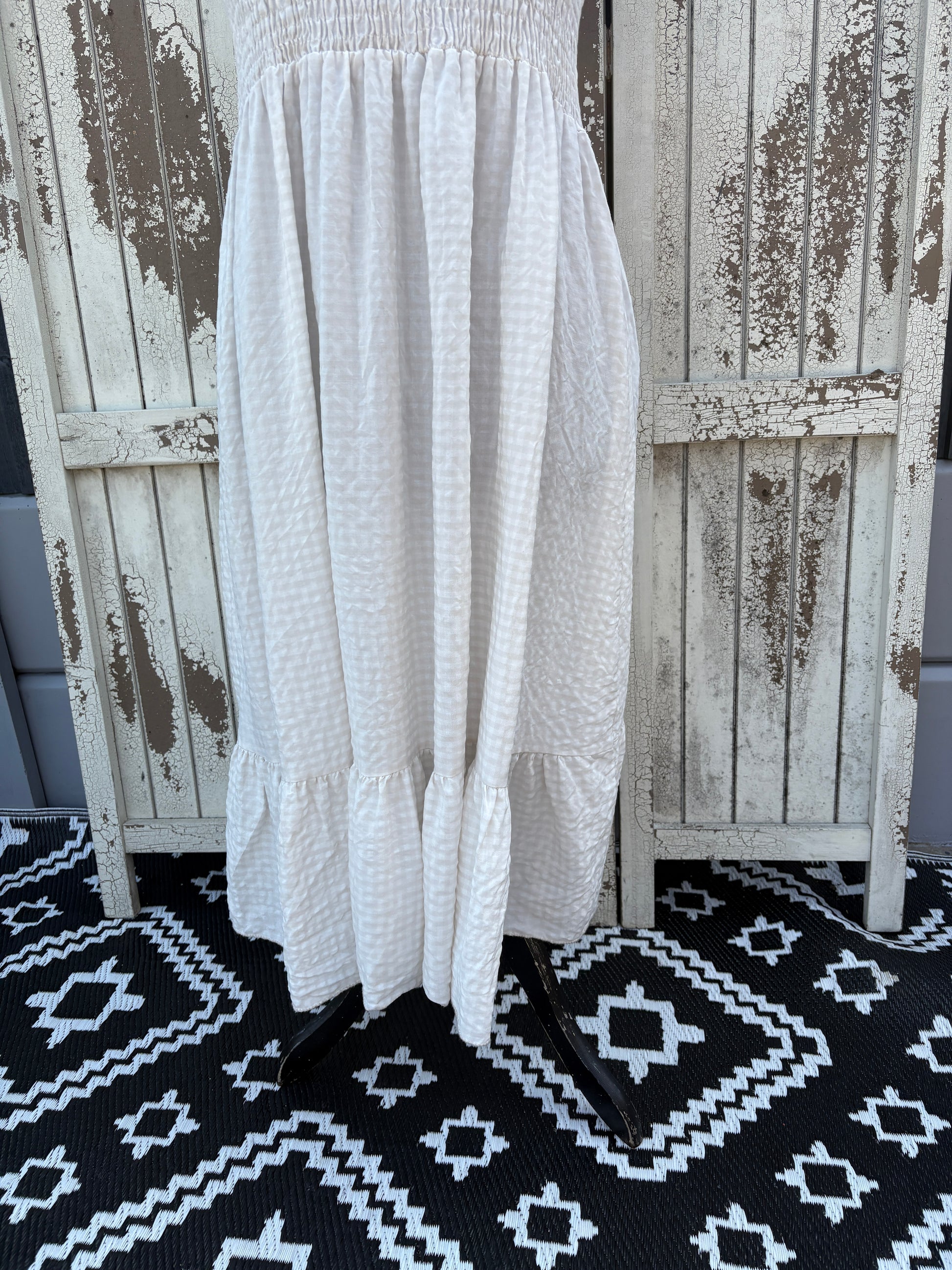 Made in Italy Gingham Summer Dress