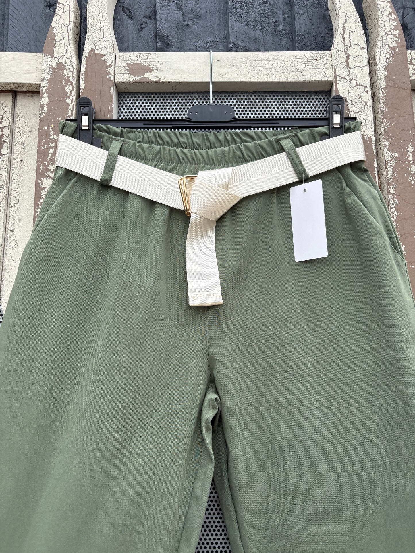 Made in Italy Magic Trousers With Belt Various Colours
