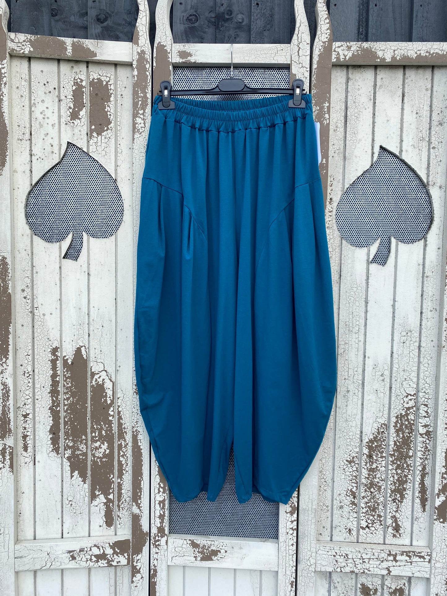 Made in Italy Milano Barrel Style Jersey Cocoon Trousers Various Colours