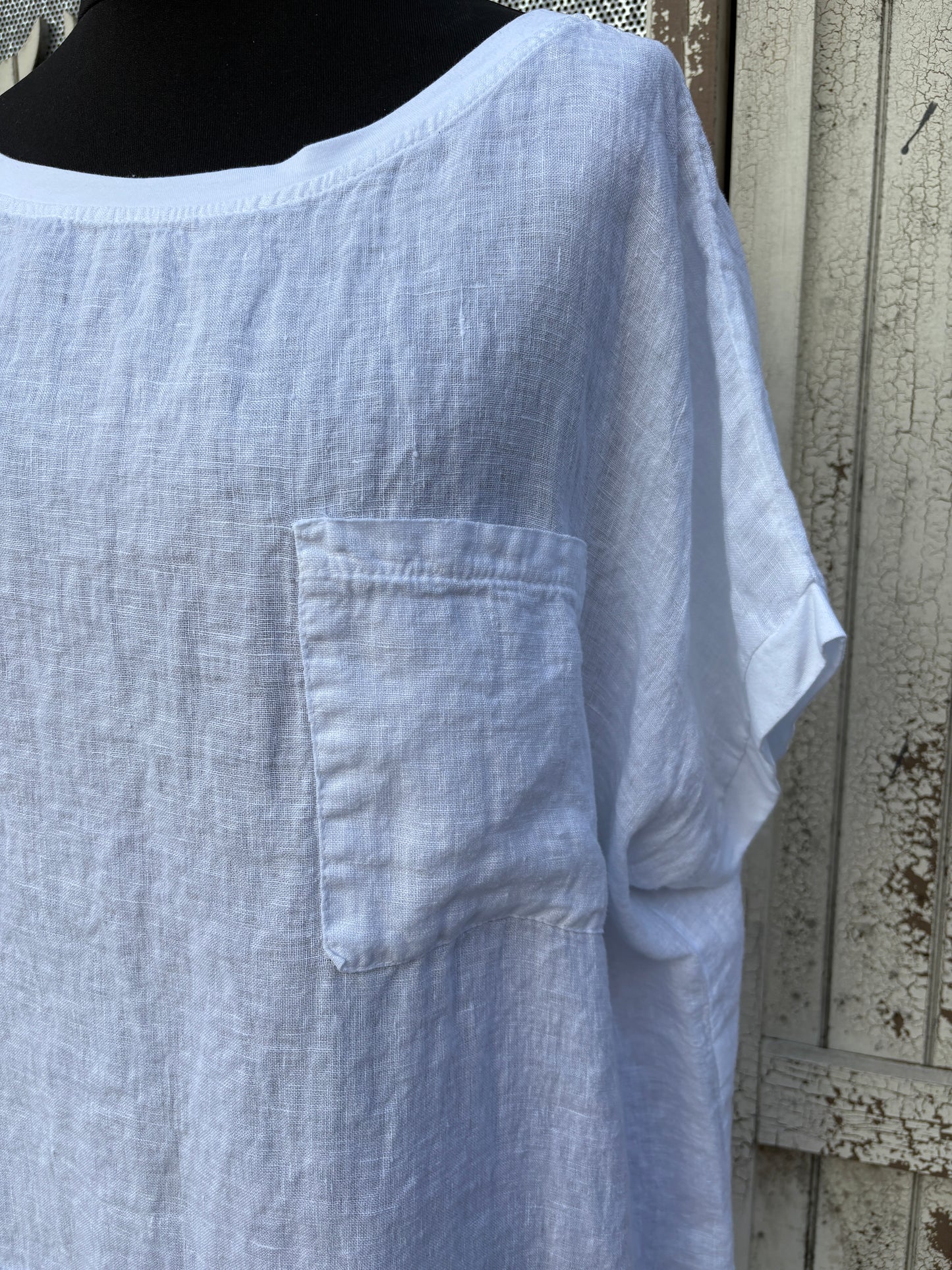 Made in Italy Oversized Linen Top Various Colours
