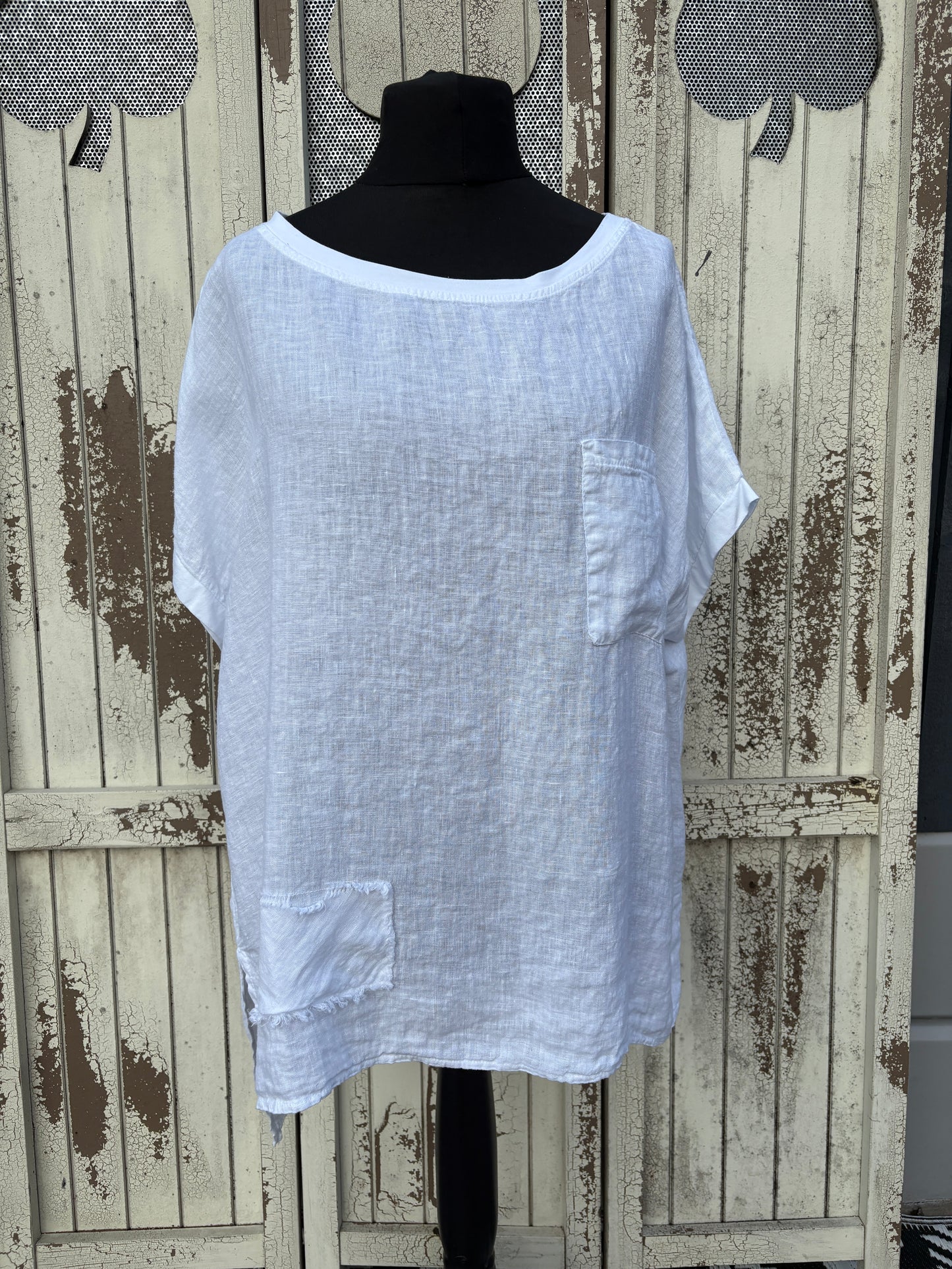 Made in Italy Oversized Linen Top Various Colours