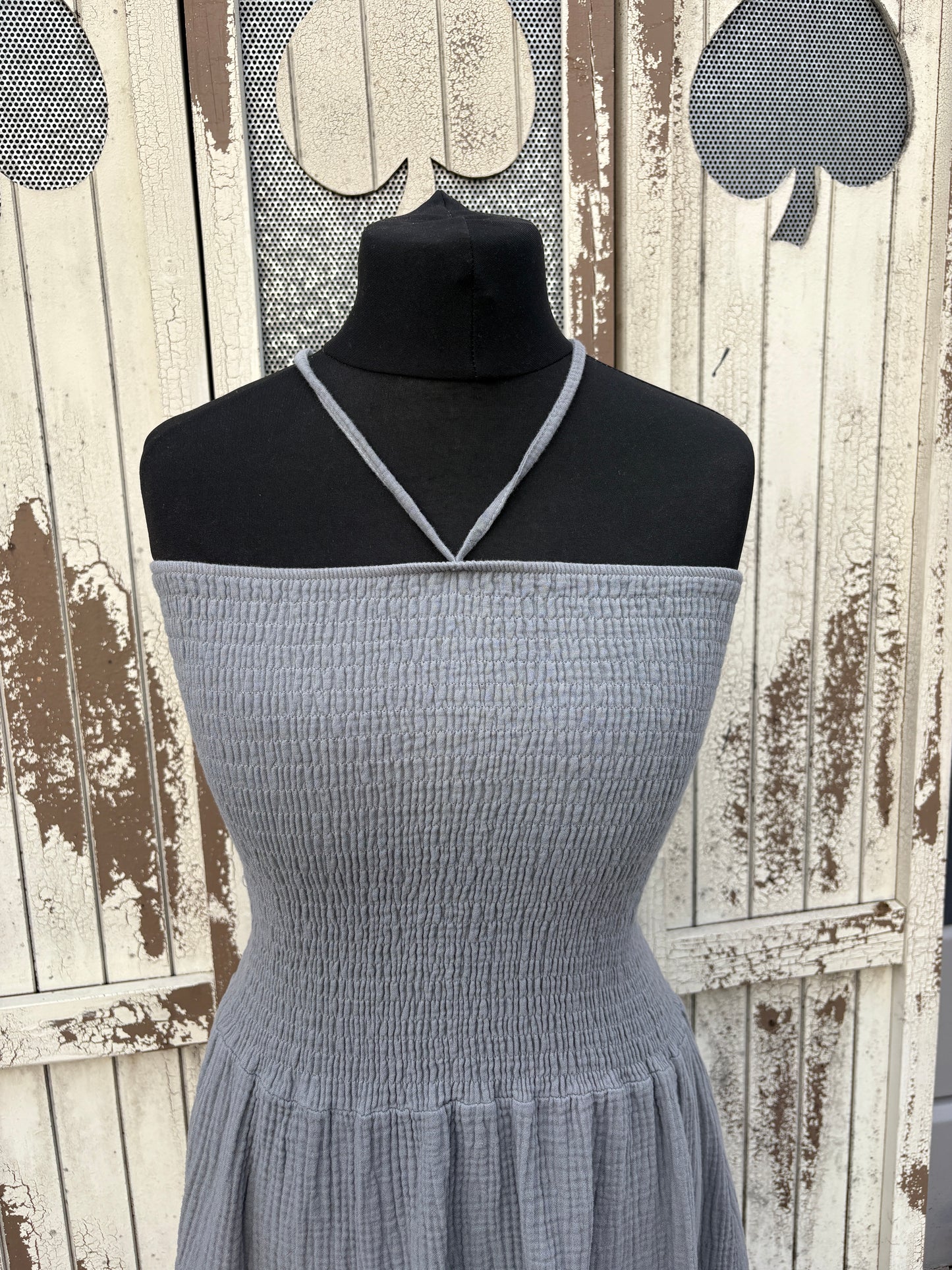 Made in Italy Pillow Cotton Strapless Dress Various Colours