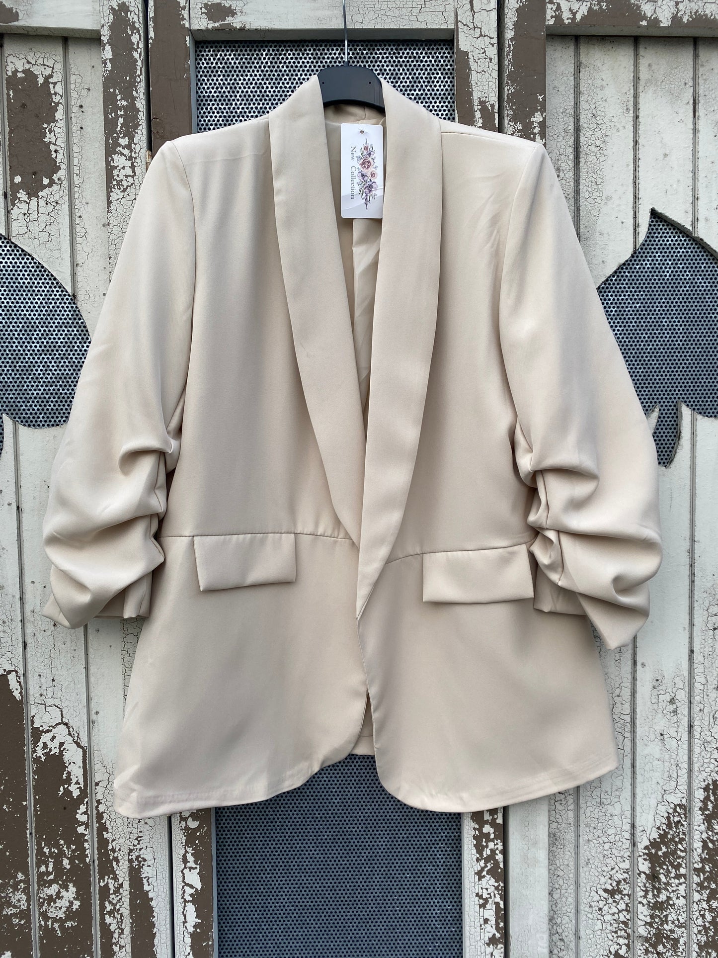 Made in Italy Ruched Sleeve Blazer Various Colours and Sizes