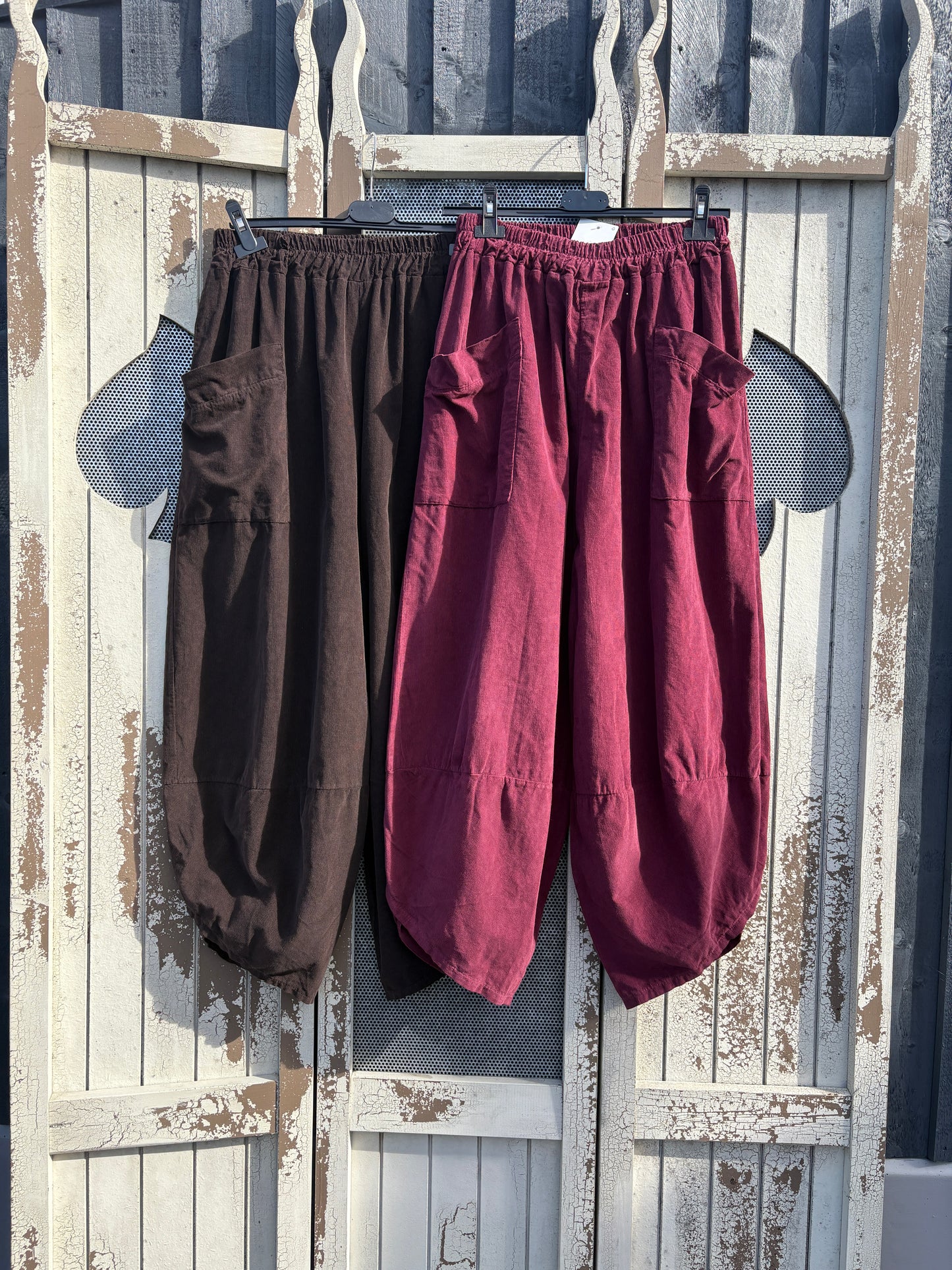 Made in Italy Shelby Cocoon Needlecord Trousers Various Colours