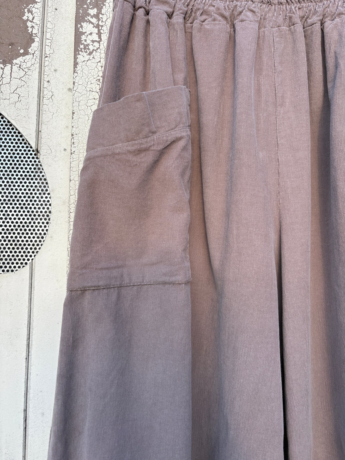 Made in Italy Tulip Cocoon Needlecord Trousers Various Colours
