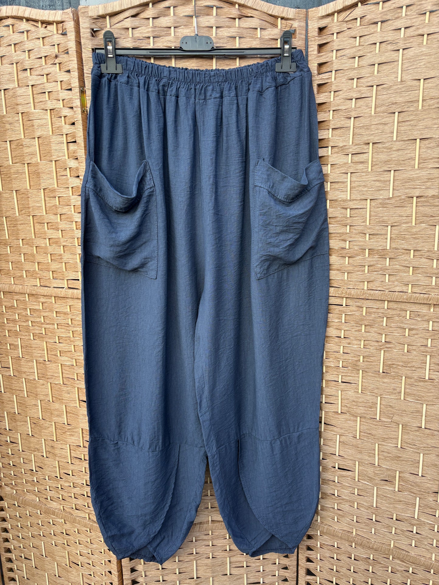 Made in Italy Tulip Leg Cocoon Summer Trousers Various Colours