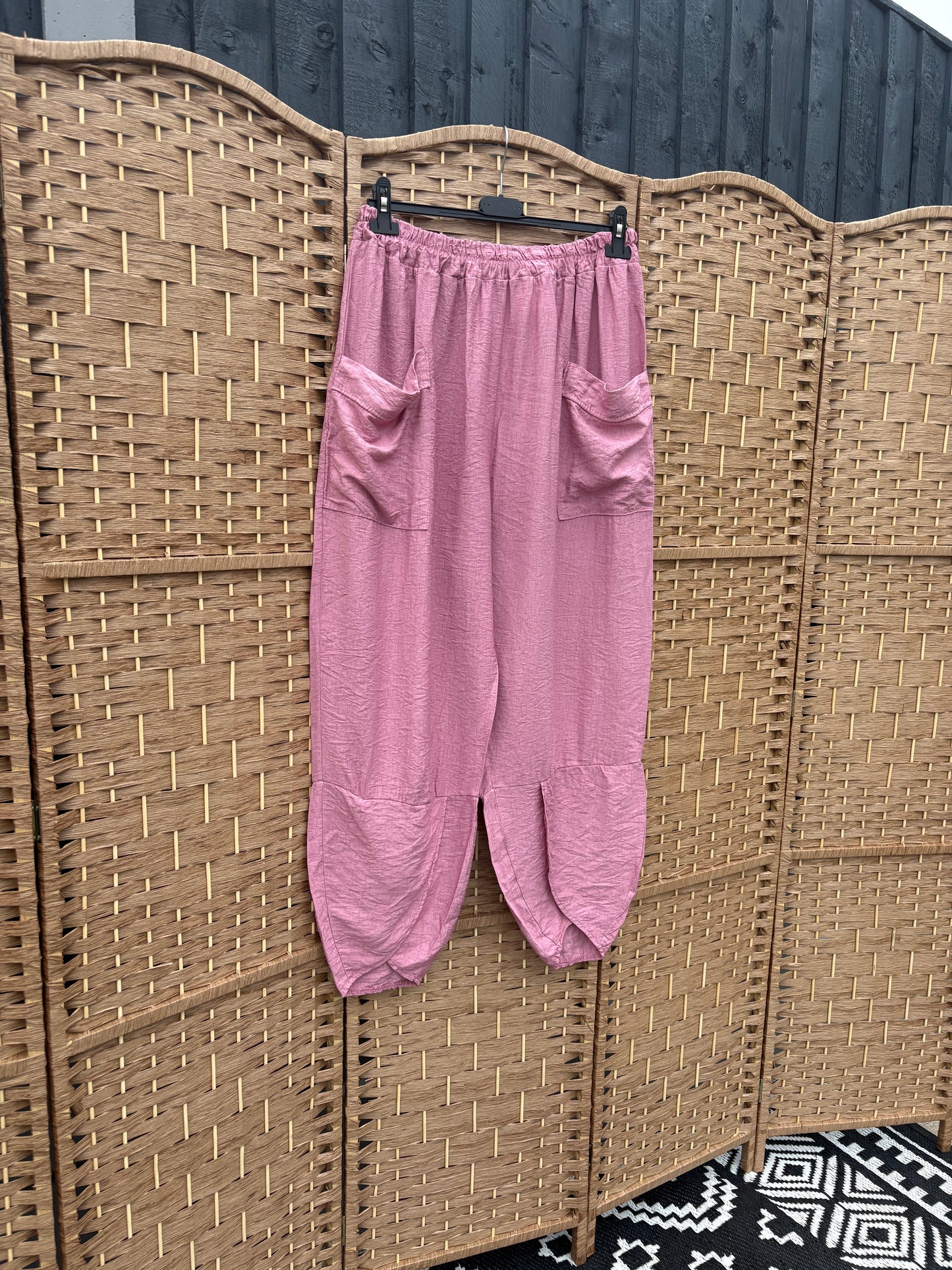 Made in Italy Shelby Cocoon Lightweight Trousers Various Colours