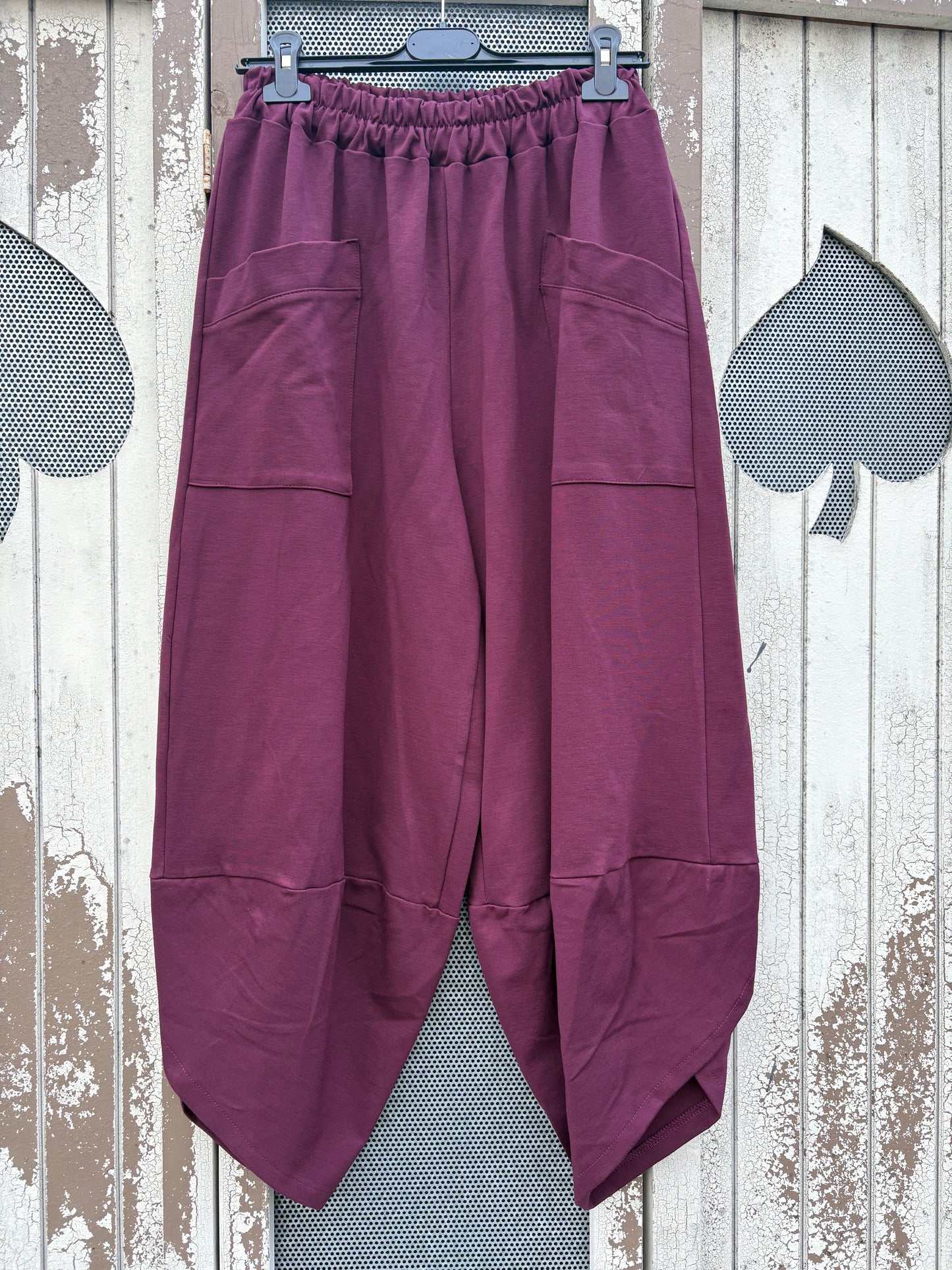 Made in Italy Tulip Leg Cocoon Trousers Various Colours
