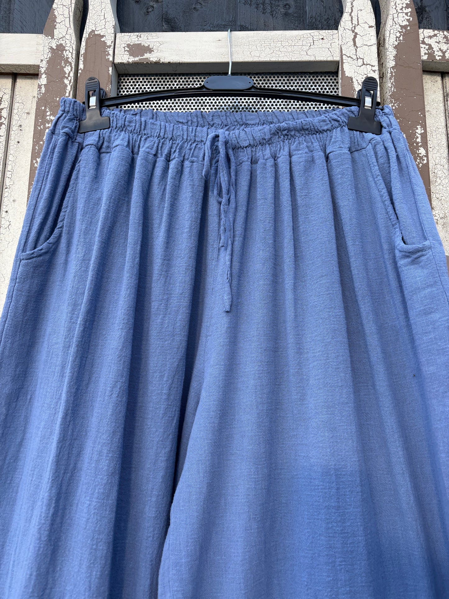 Made in Italy Wide-Legged Summer Trousers – Lightweight Linen-Cotton Blend