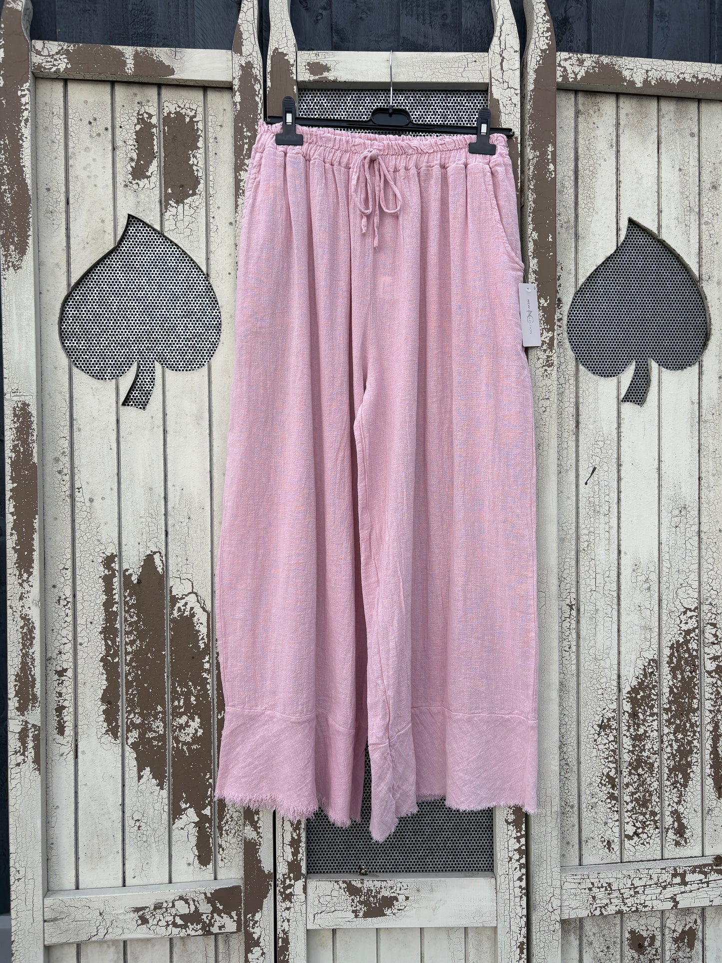 Made in Italy Wide-Legged Summer Trousers – Lightweight Linen-Cotton Blend