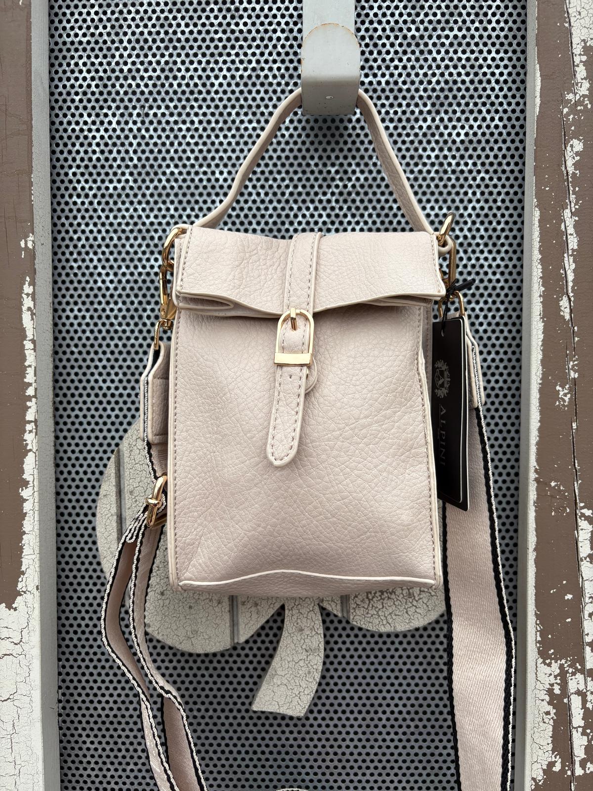 Vegan Leather Cross Body Bag with Guitar Strap