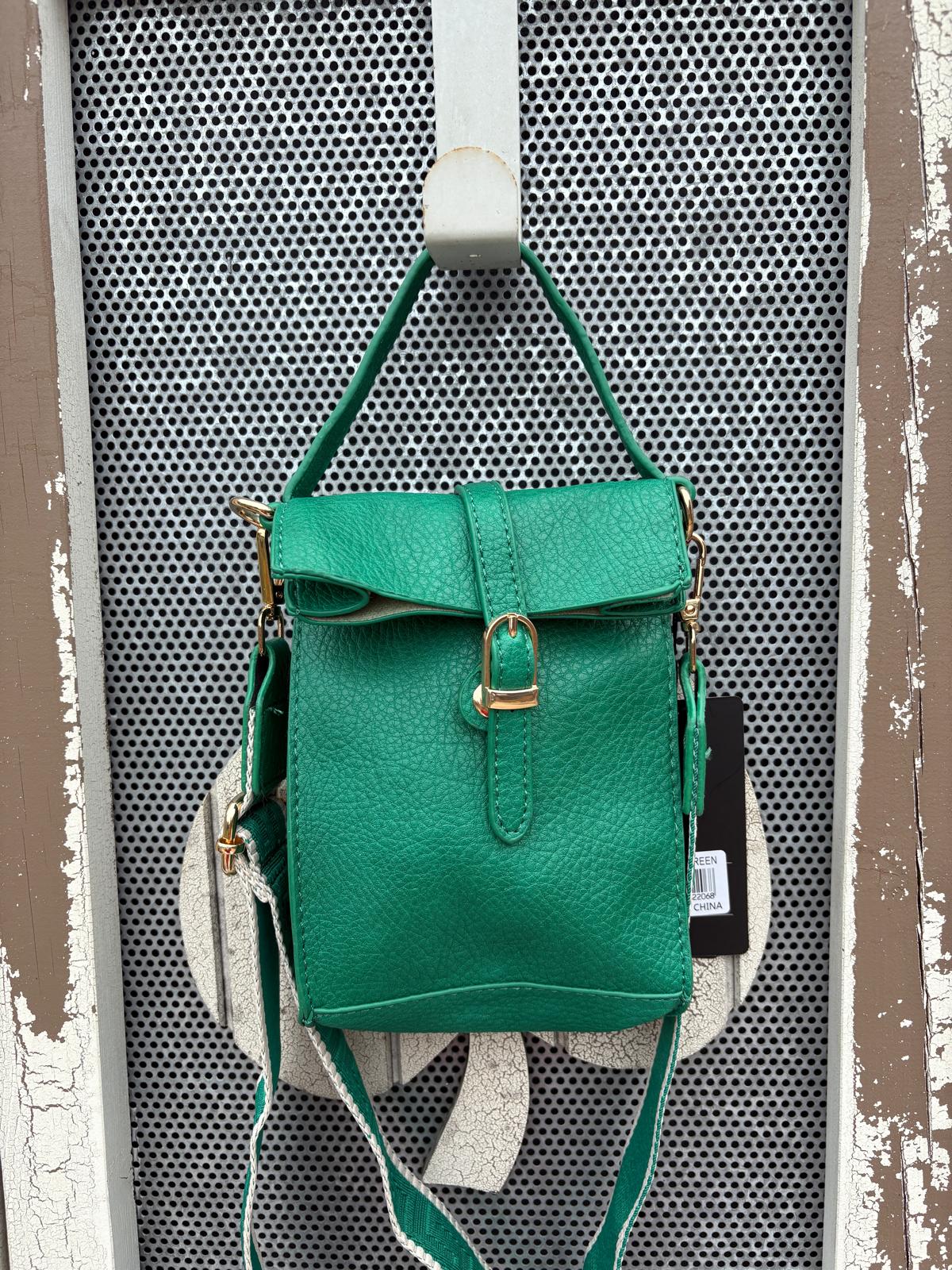 Vegan Leather Cross Body Bag with Guitar Strap