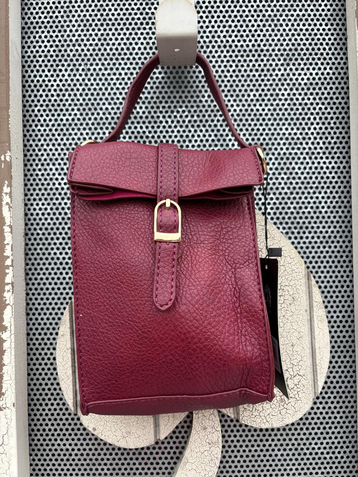 Vegan Leather Cross Body Bag with Guitar Strap