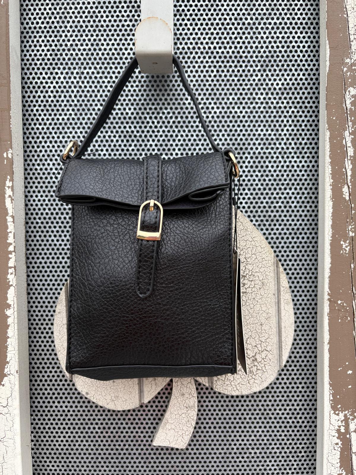 Vegan Leather Cross Body Bag with Guitar Strap