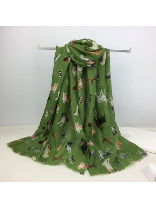 # 23 Devoted Dog Lover Scarf - Various Colours