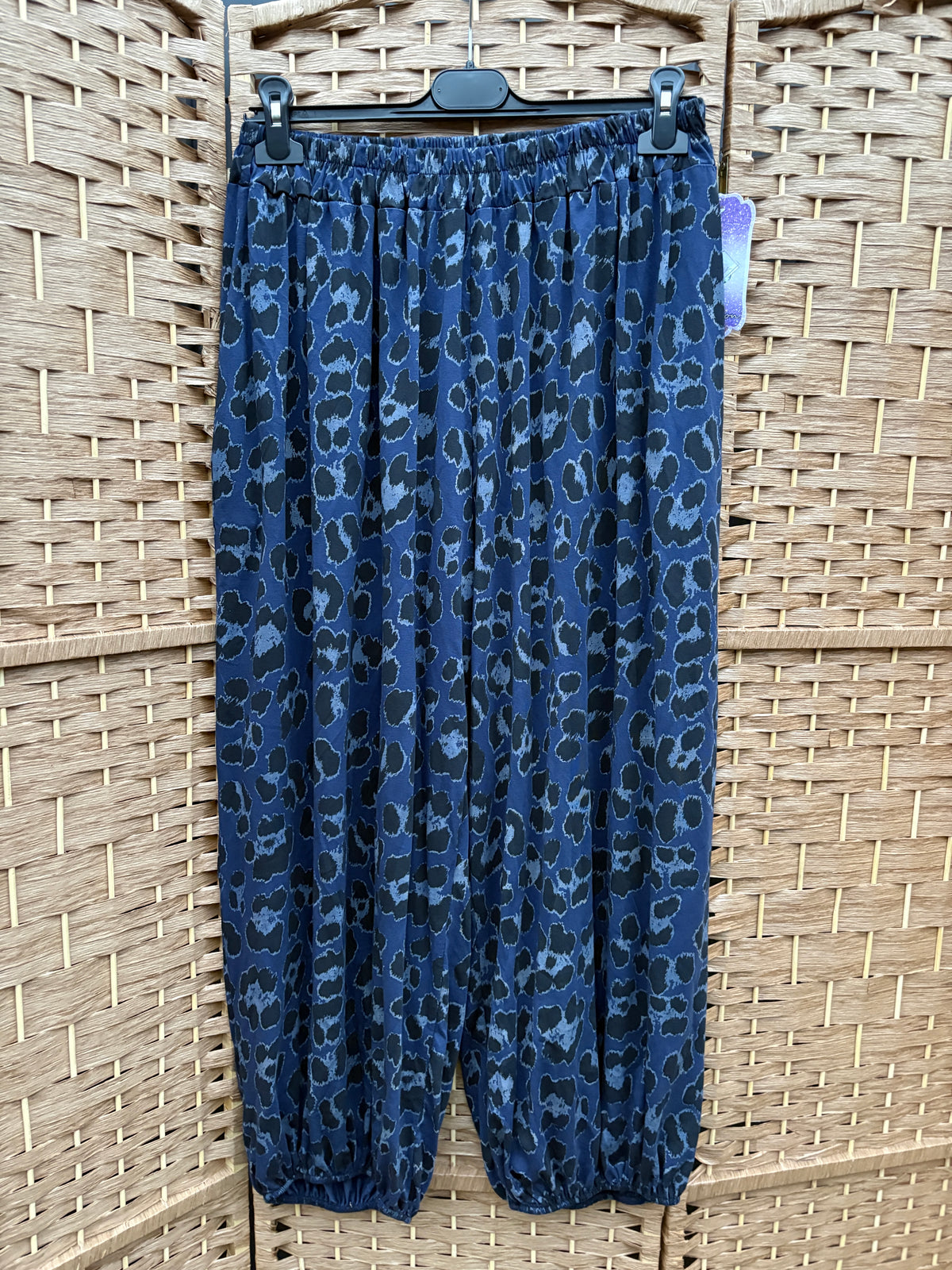 Made in Italy Balloon Leg Harem Trousers Animal Print
