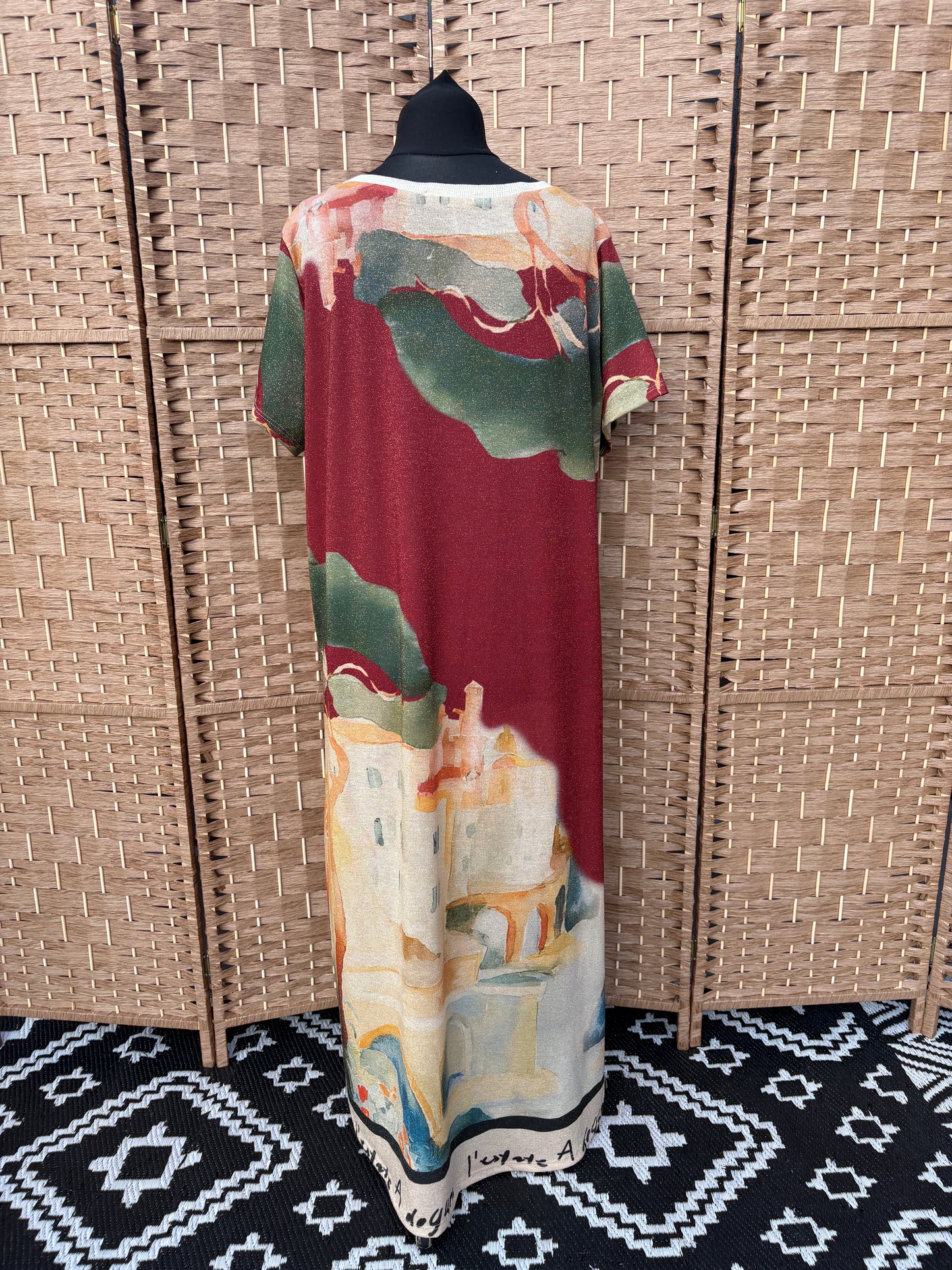 Made in Italy Portofino Shimmer Maxi Dress