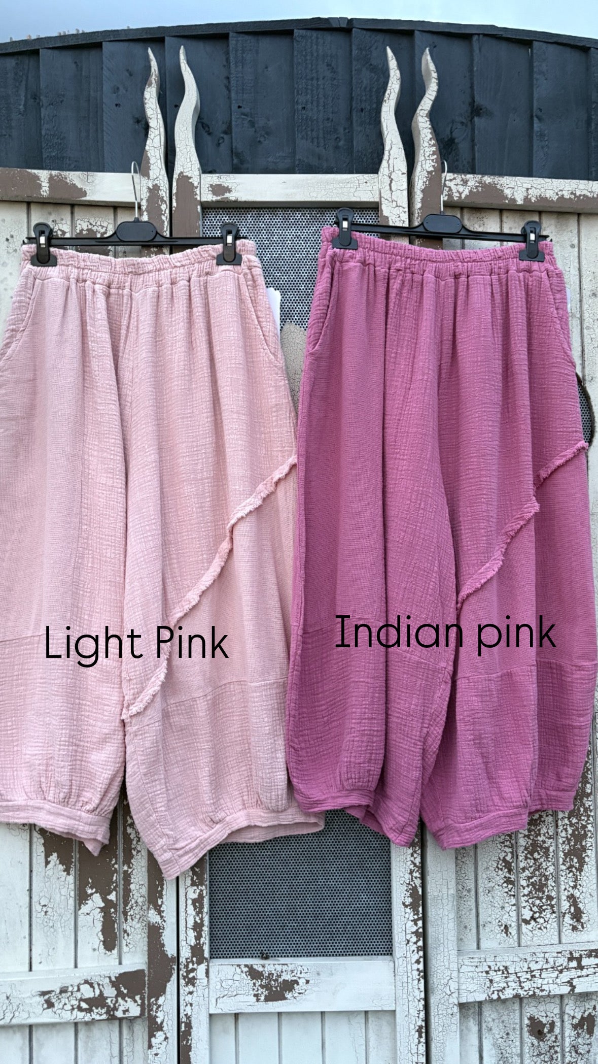 Made in Italy Cotton Boho Summer Trousers Various Colours