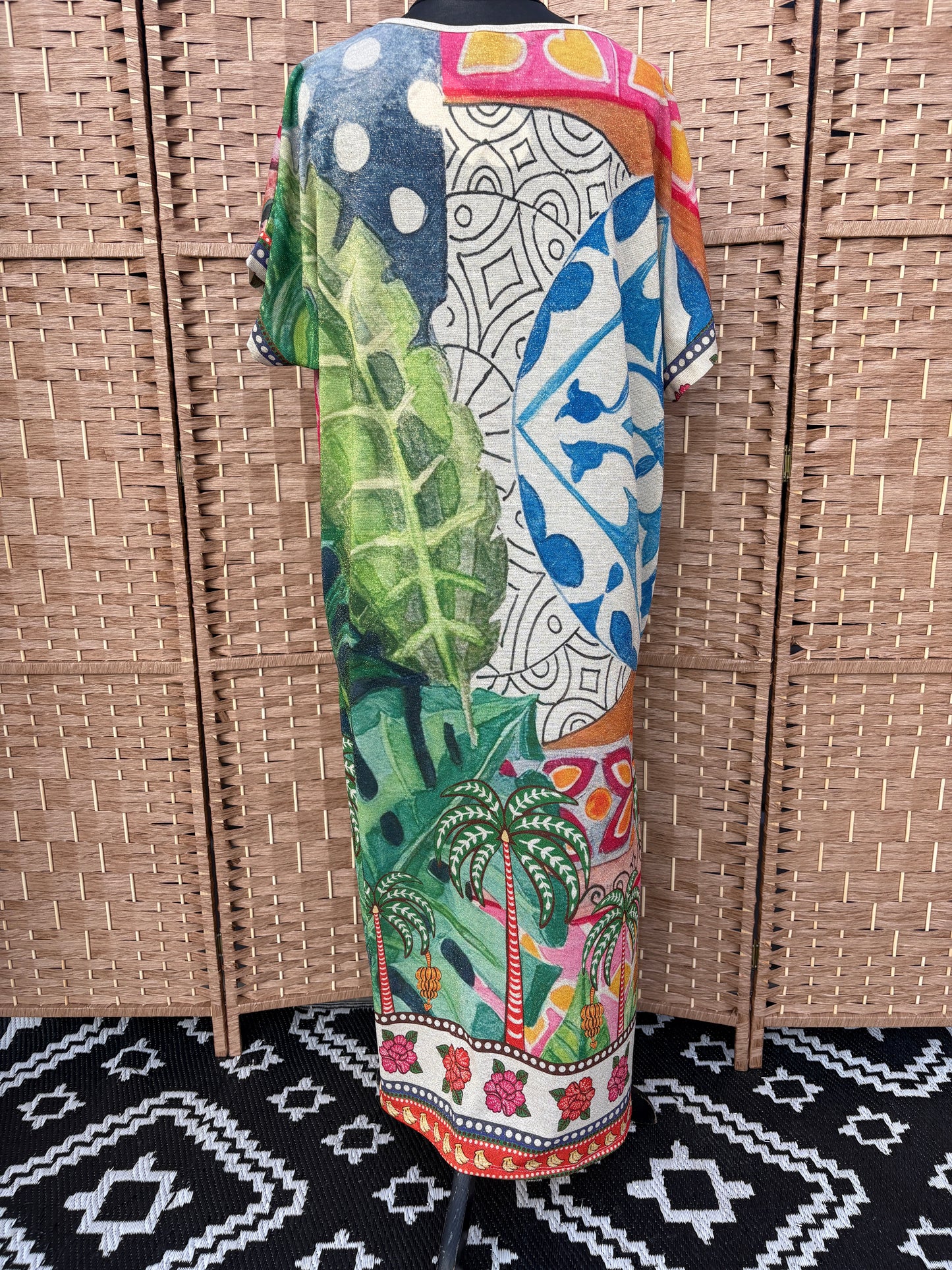 Made in Italy Cheetah Summer Shimmer Maxi Dress