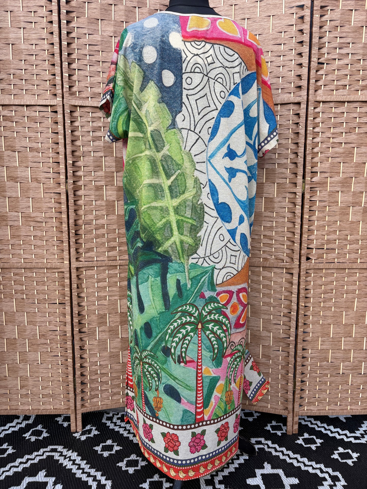 Made in Italy Cheetah Summer Shimmer Maxi Dress
