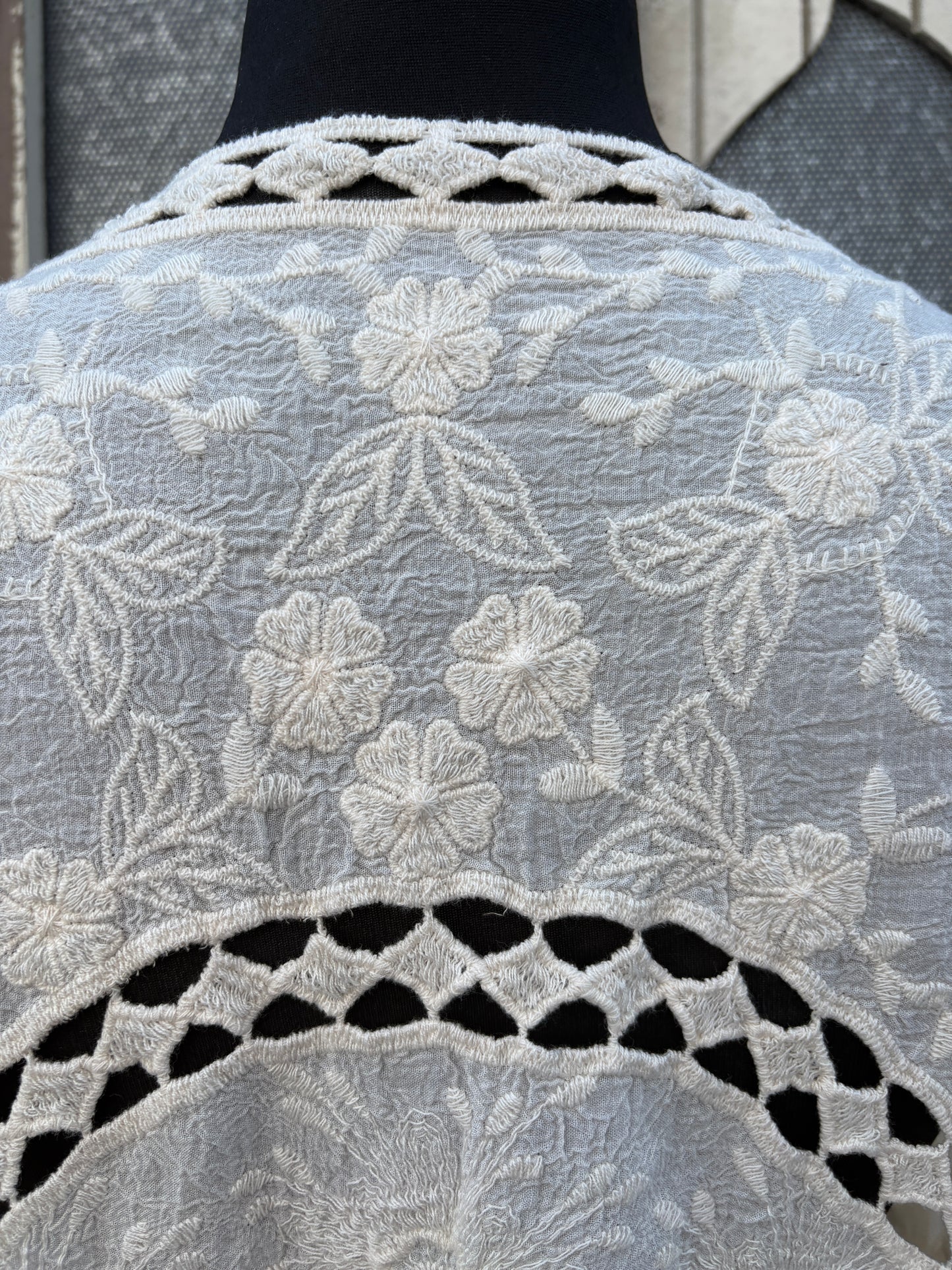Bohemian Crochet Bolero Cardigan