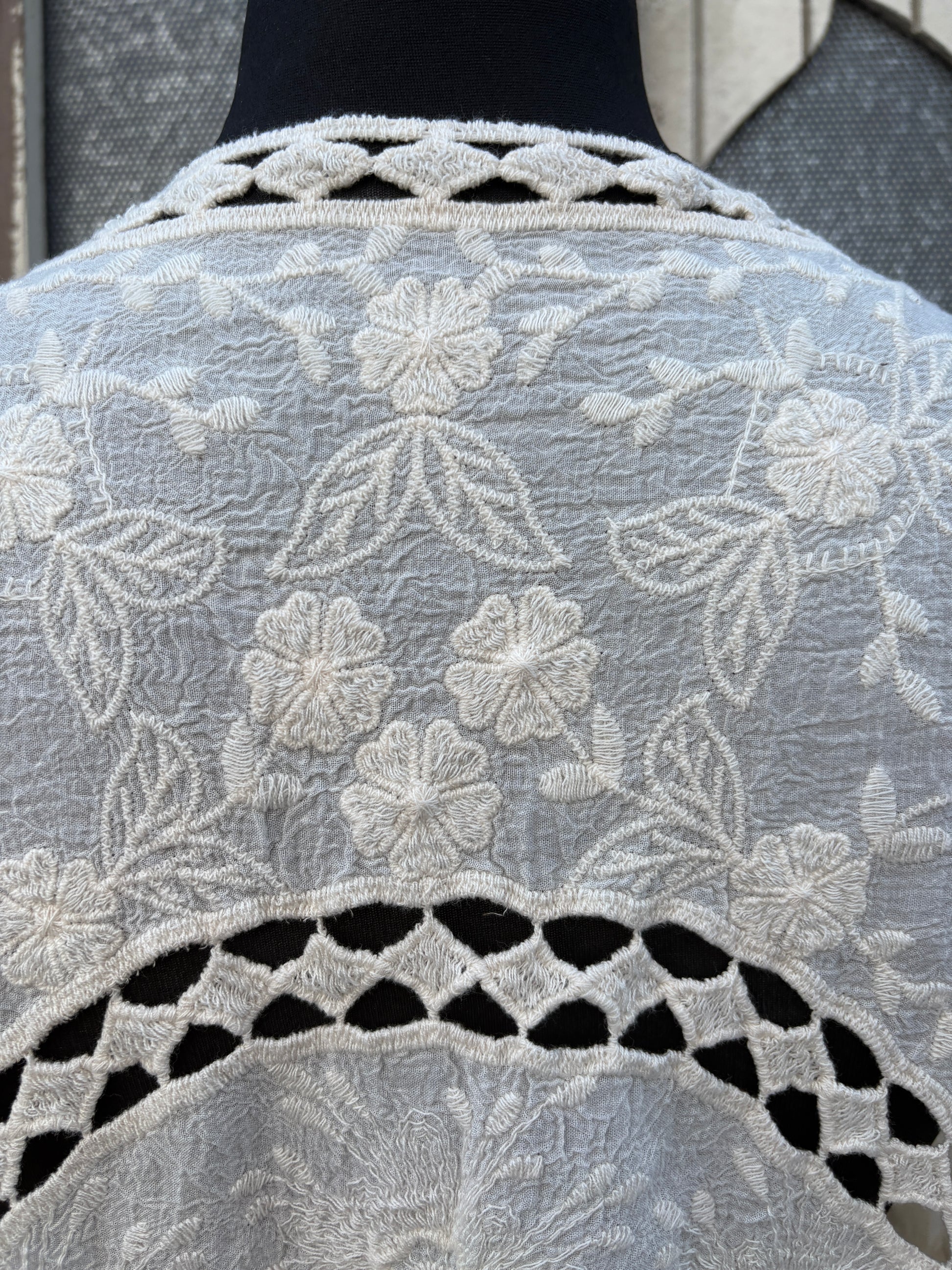 Bohemian Crochet Bolero Cardigan