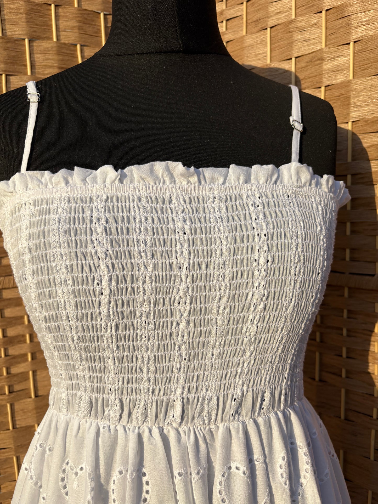 Broderie Anglaise Summer Maxi Dress Various Colours