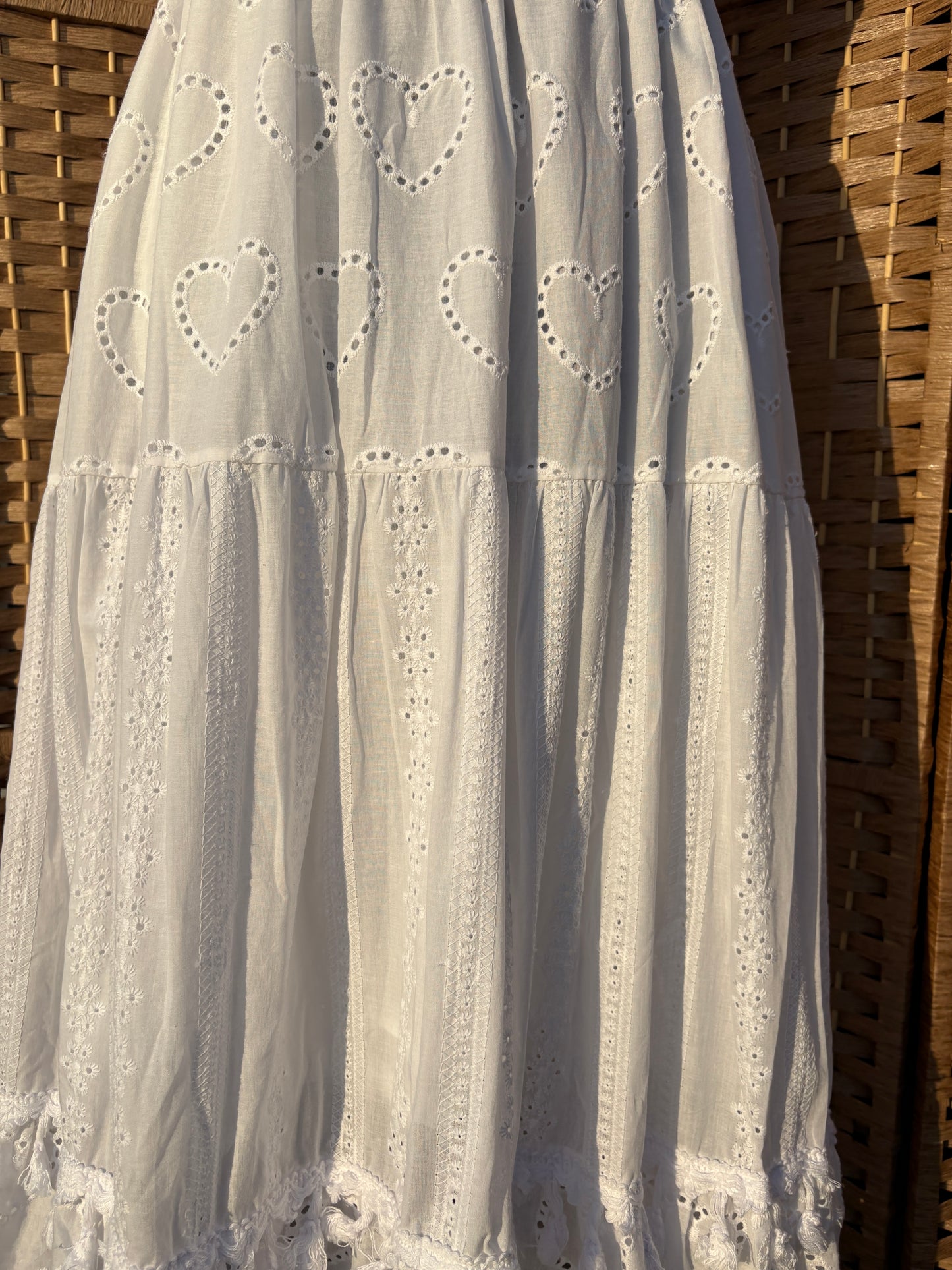 Broderie Anglaise Summer Maxi Dress Various Colours
