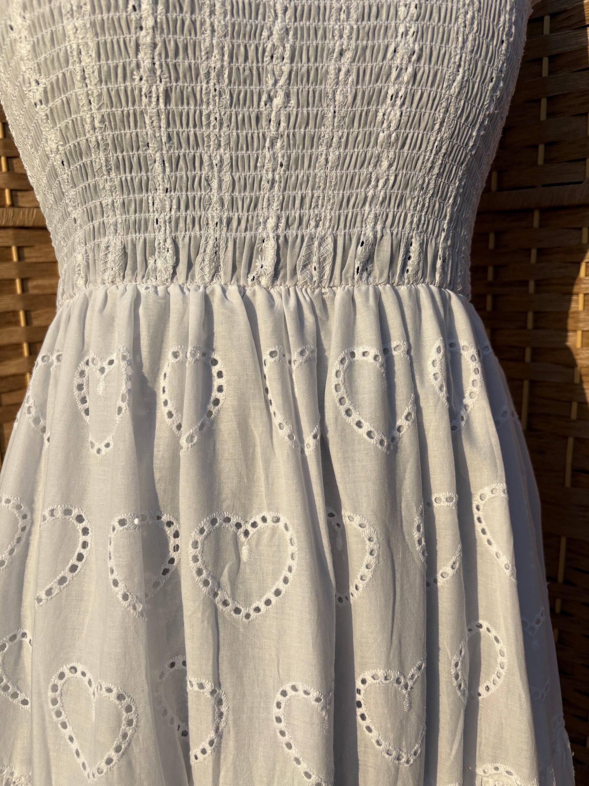 Broderie Anglaise Summer Maxi Dress Various Colours