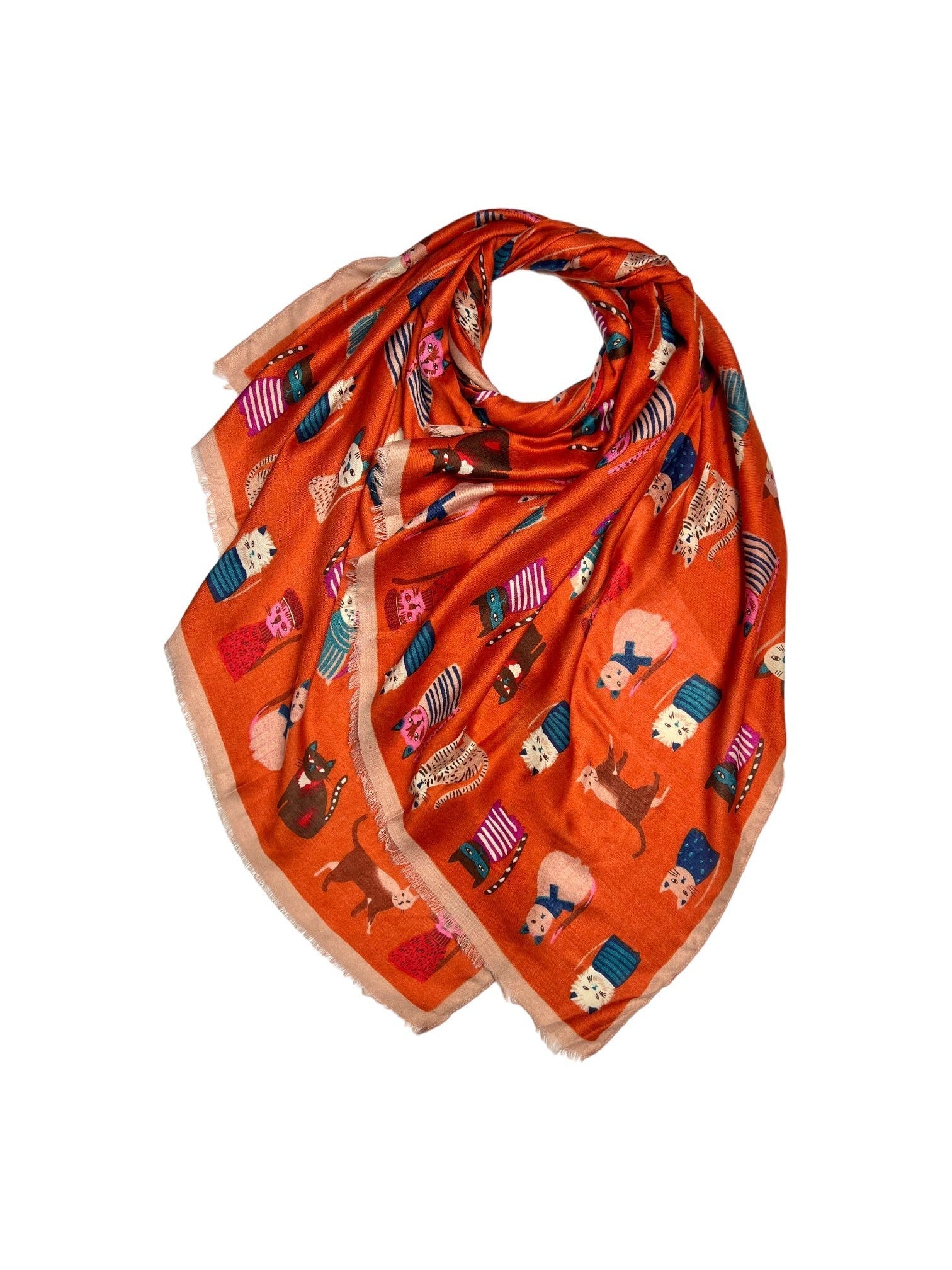 Crazy Cat Lovers Scarf - Various Colours