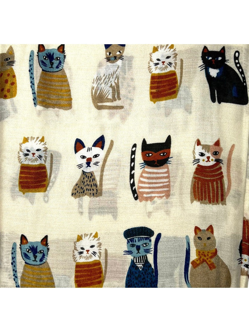 Crazy Cat Lovers Scarf - Various Colours