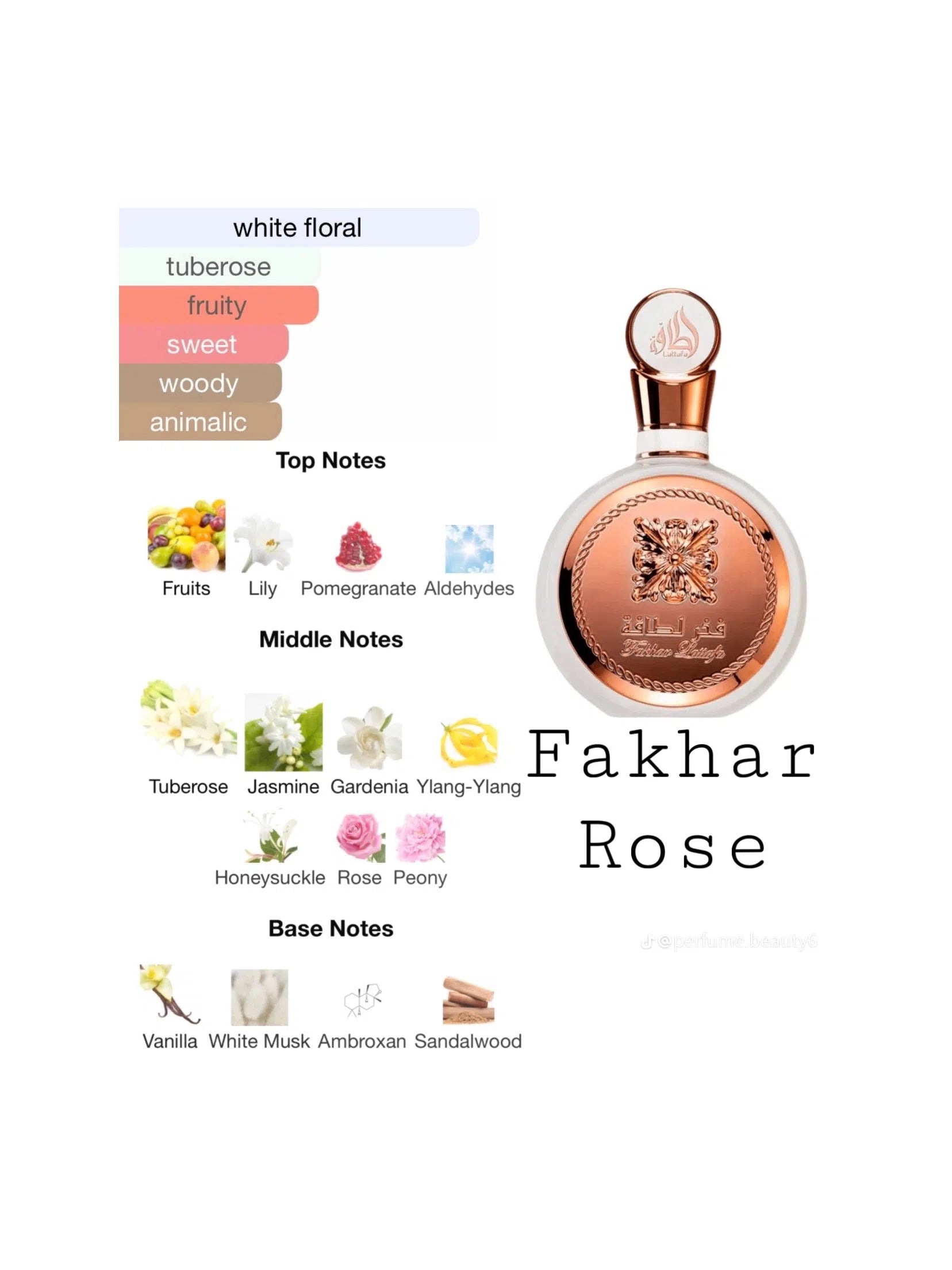 Fakhar Rose Lattafa (For Women) Perfume 100ml EDP