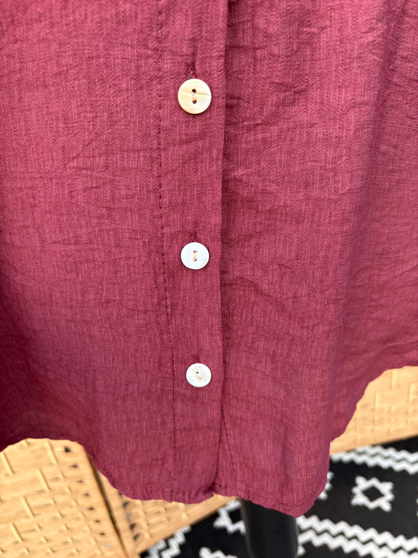 Made in Italy Button Front Top Various Colours