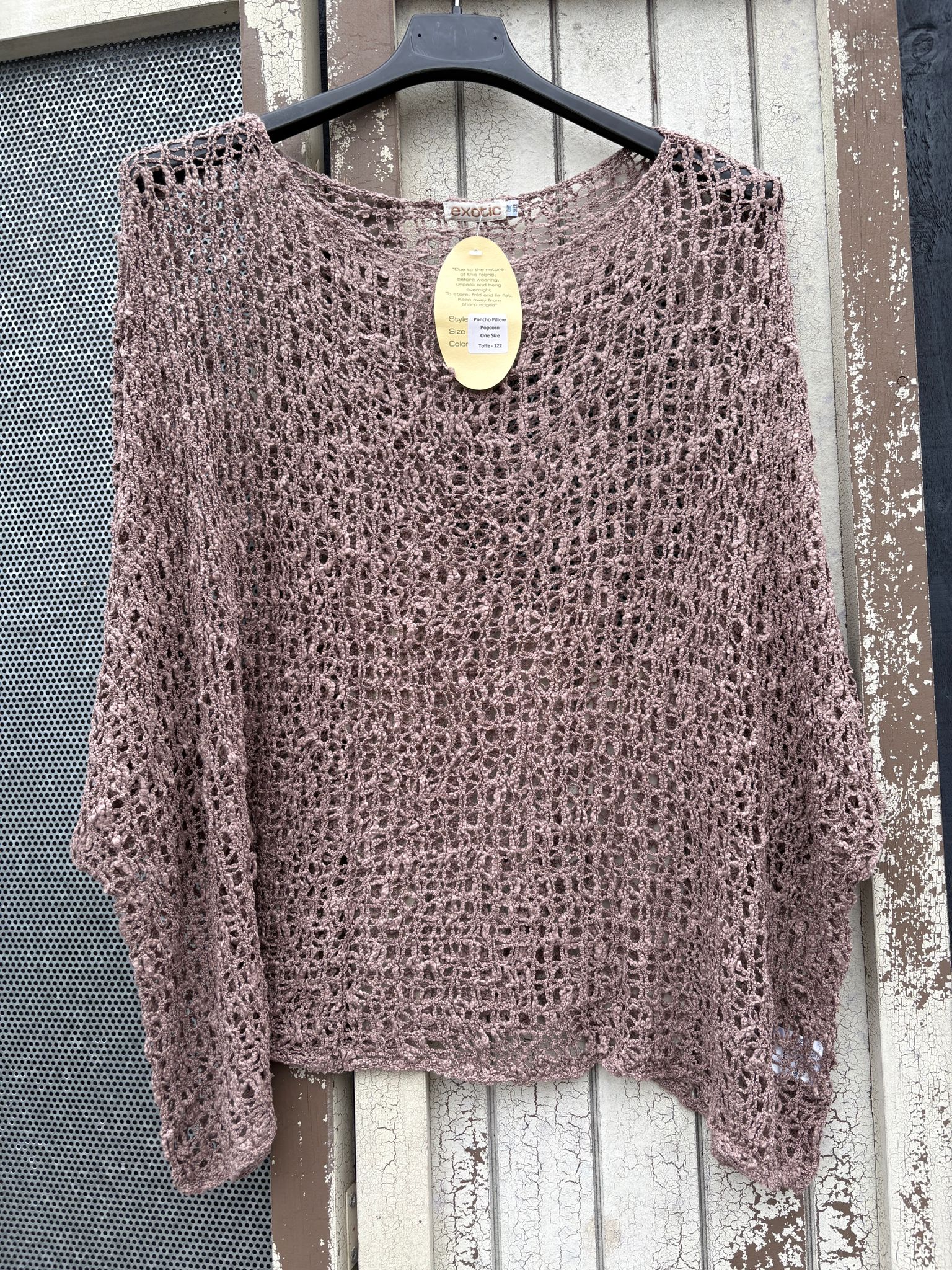 Ladies Popcorn Crochet Layering Top - Various Colours