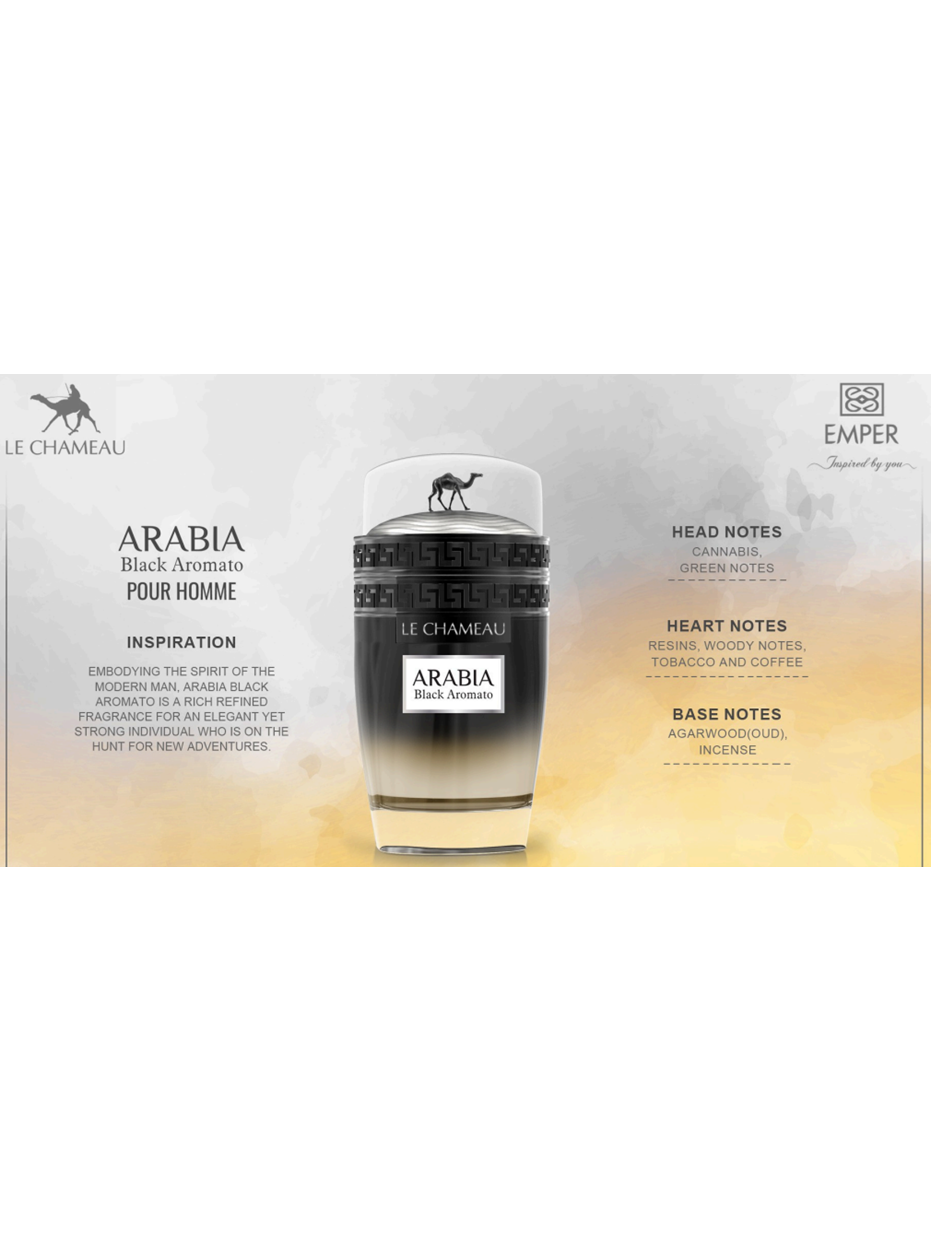 Le Chameau Arabia Black Aromato Eau de Parfum 100ml Unisex