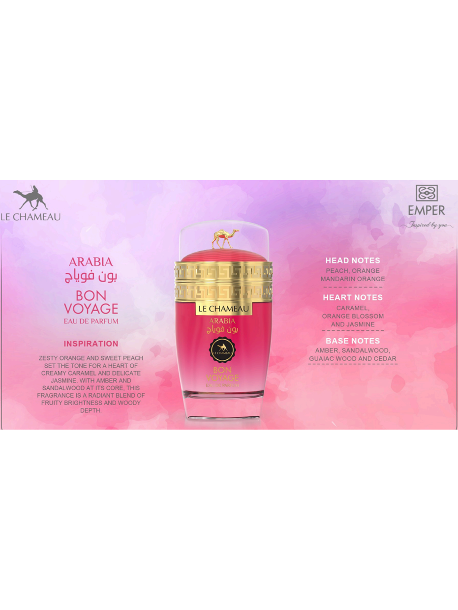 Le Chameau Arabia Bon Voyage Pour Femme Eau de Parfum 100ml for Her (Smells Like Viktor & Rolf Bonbon)