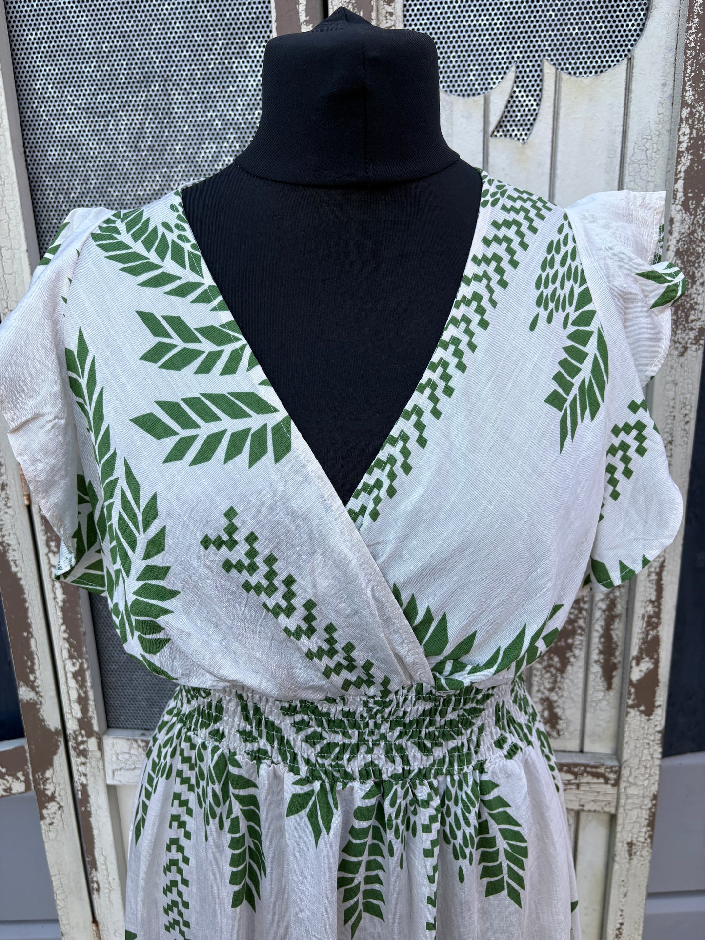 Linen Look Tropical Maxi Dress Various Colours