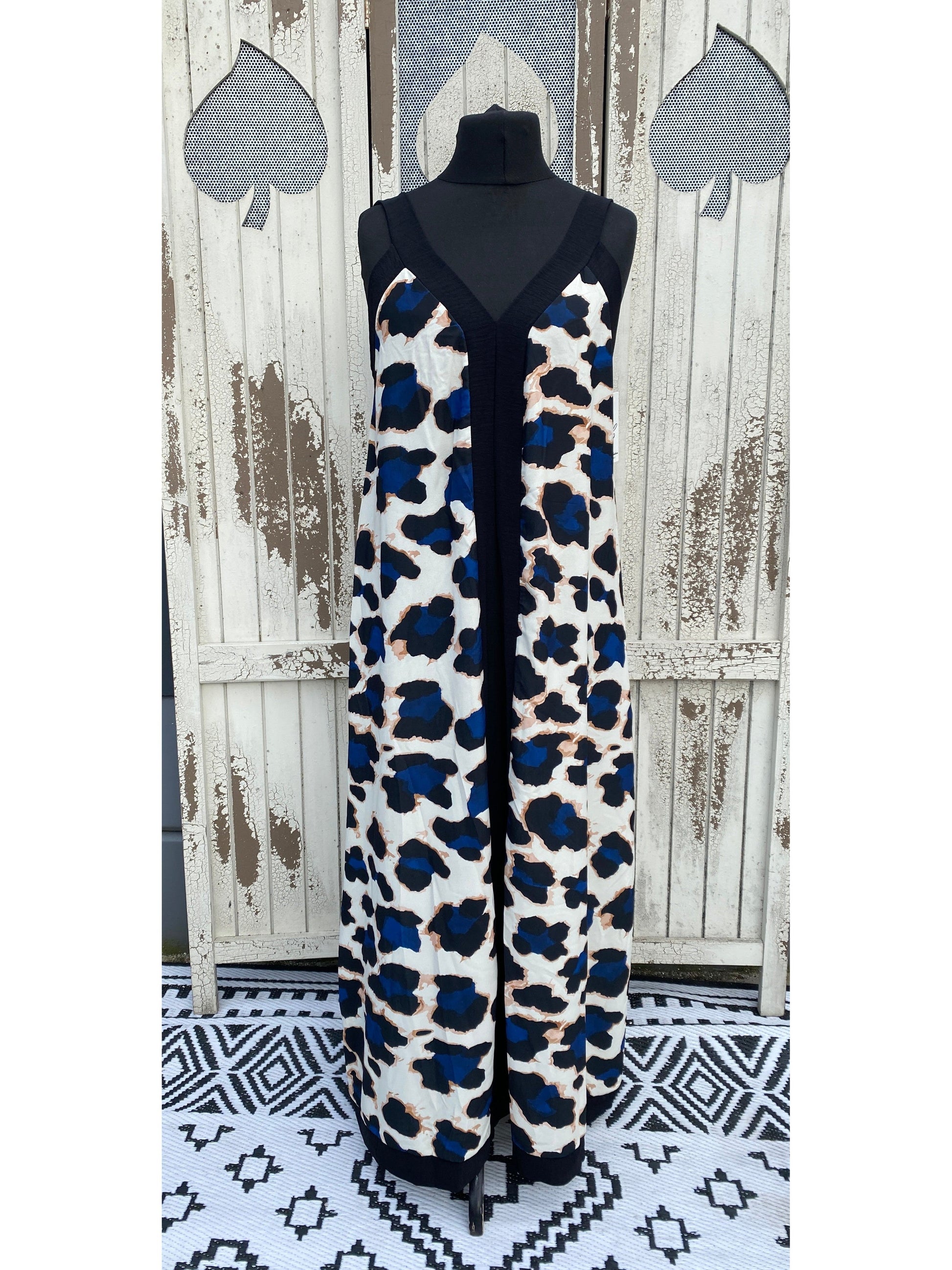 Made in Italy Animal Print Panel Maxi Dress Various Colours