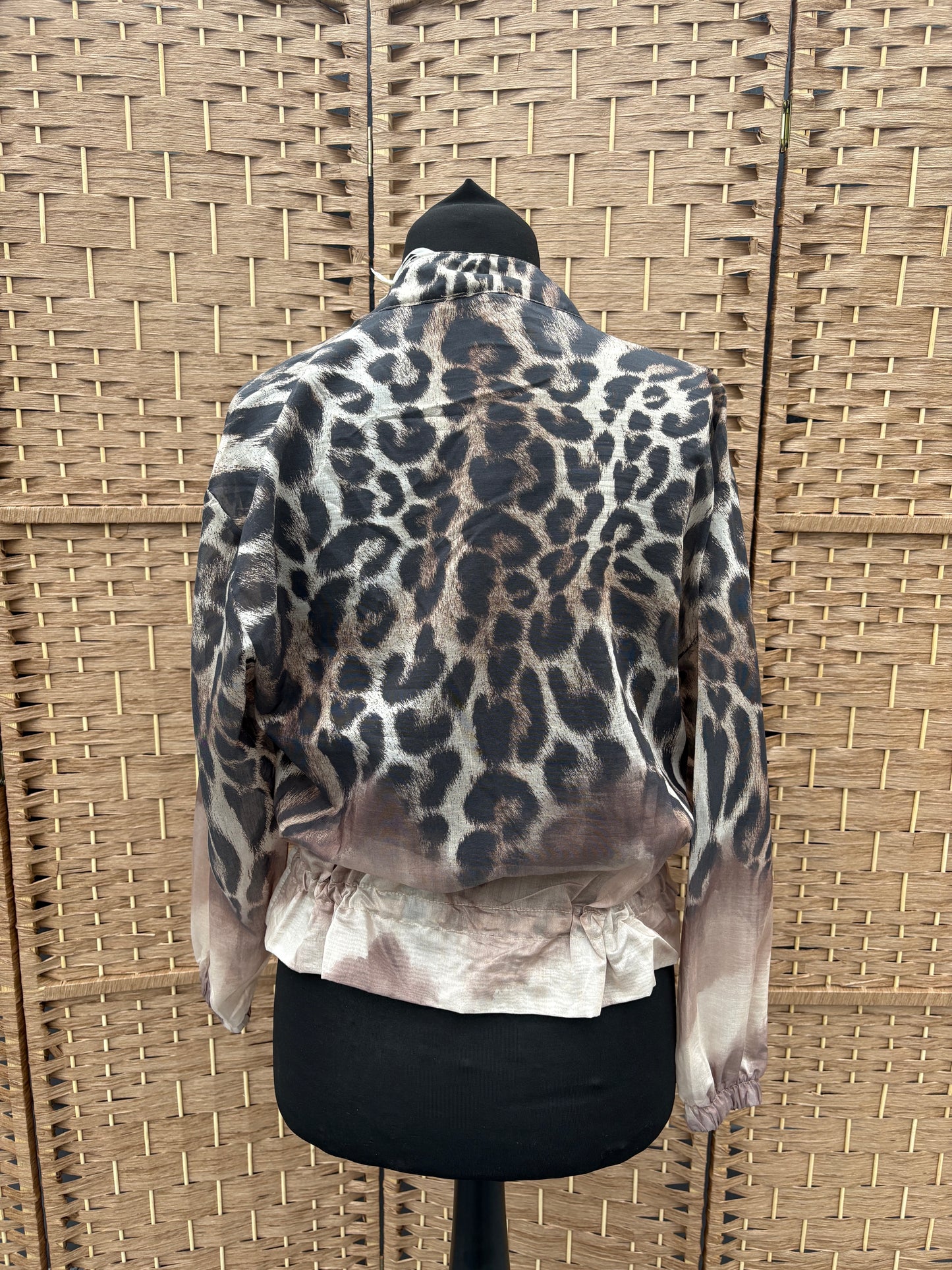 Made in Italy Animal Print Sheer Bomber Jacket Various Colours