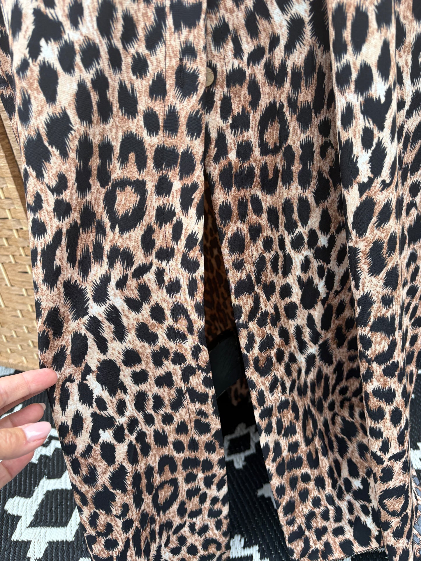 Made in Italy Animal Print Shirt Dress